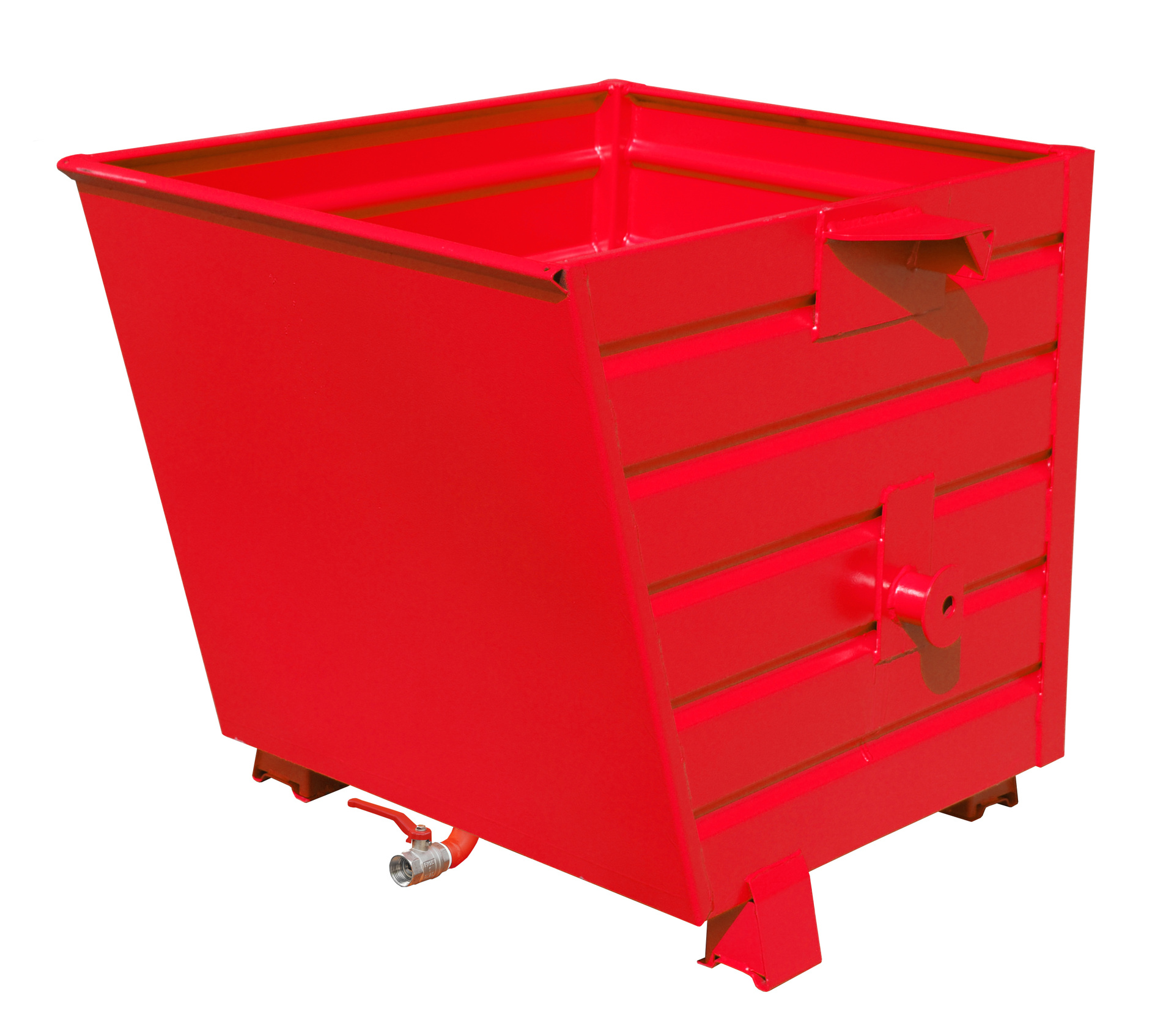1 - Kipper Späne-Stapelkipper BSL 55, 0,55 m³, lackiert, RAL 3000 Feuerrot