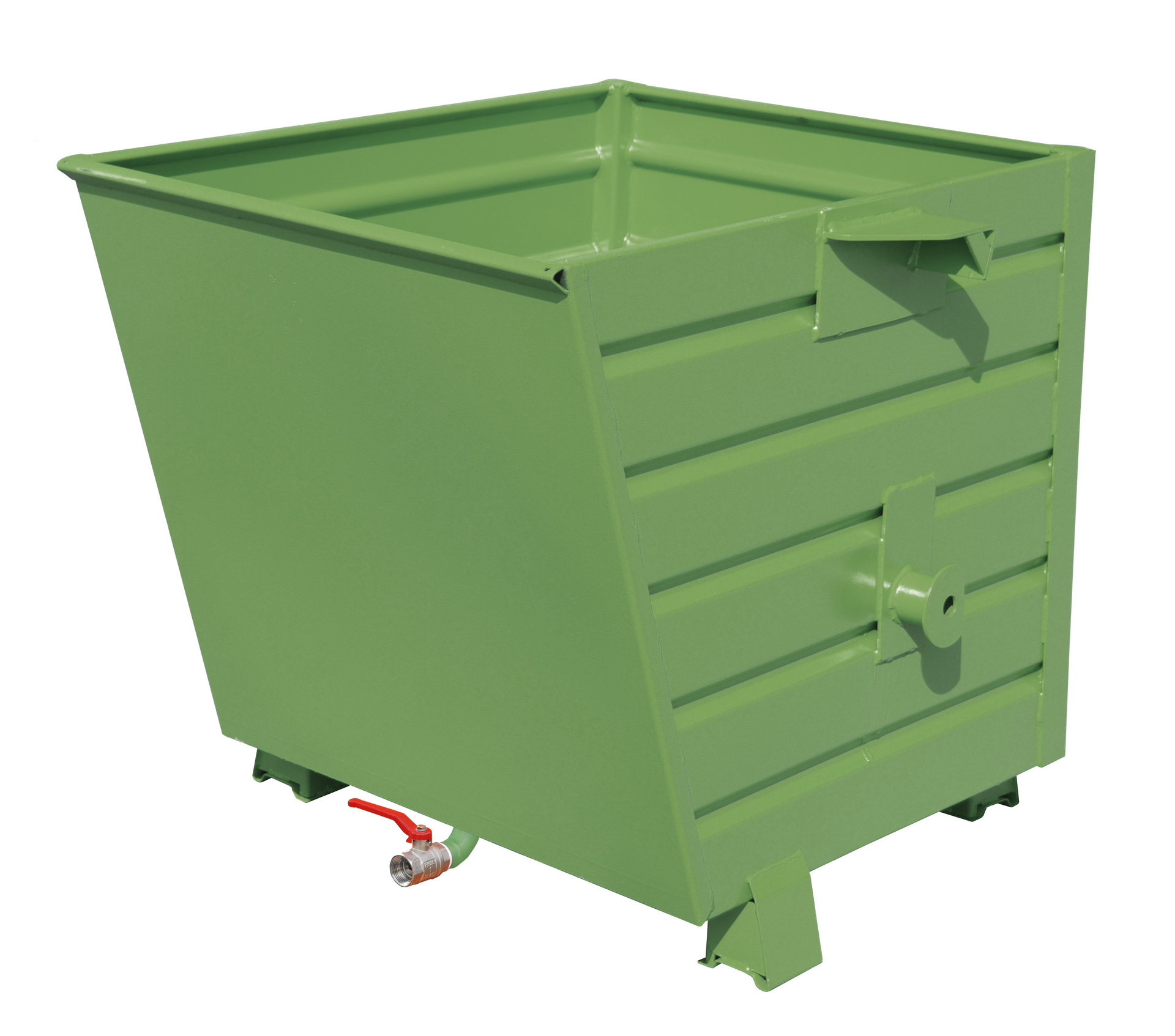 1 - Kipper Späne-Stapelkipper BSL 55, 0,55 m³, lackiert, RAL 6011 Resedagrün