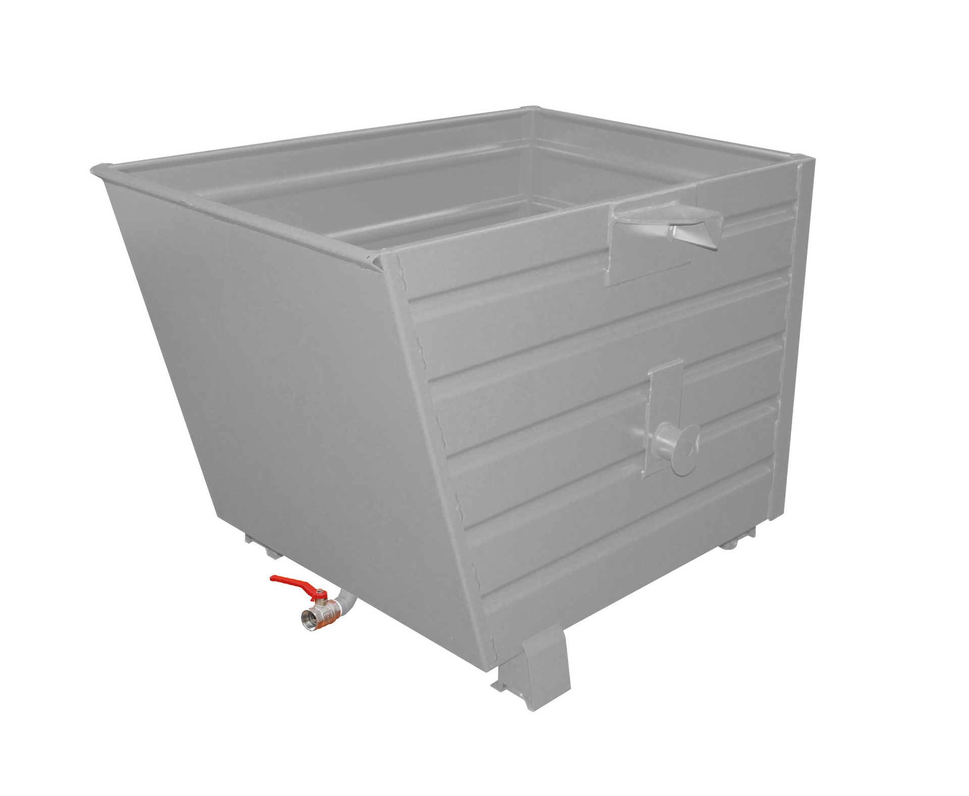 1 - Kipper Späne-Stapelkipper BSL 70, 0,70 m³, lackiert, RAL 7005 Mausgrau