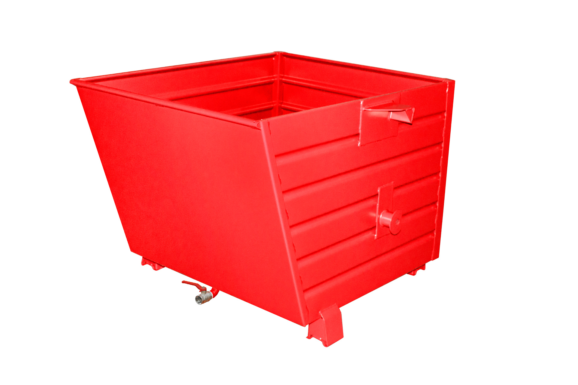 1 - Kipper Späne-Stapelkipper BSL 90, 0,90 m³, lackiert, RAL 3000 Feuerrot