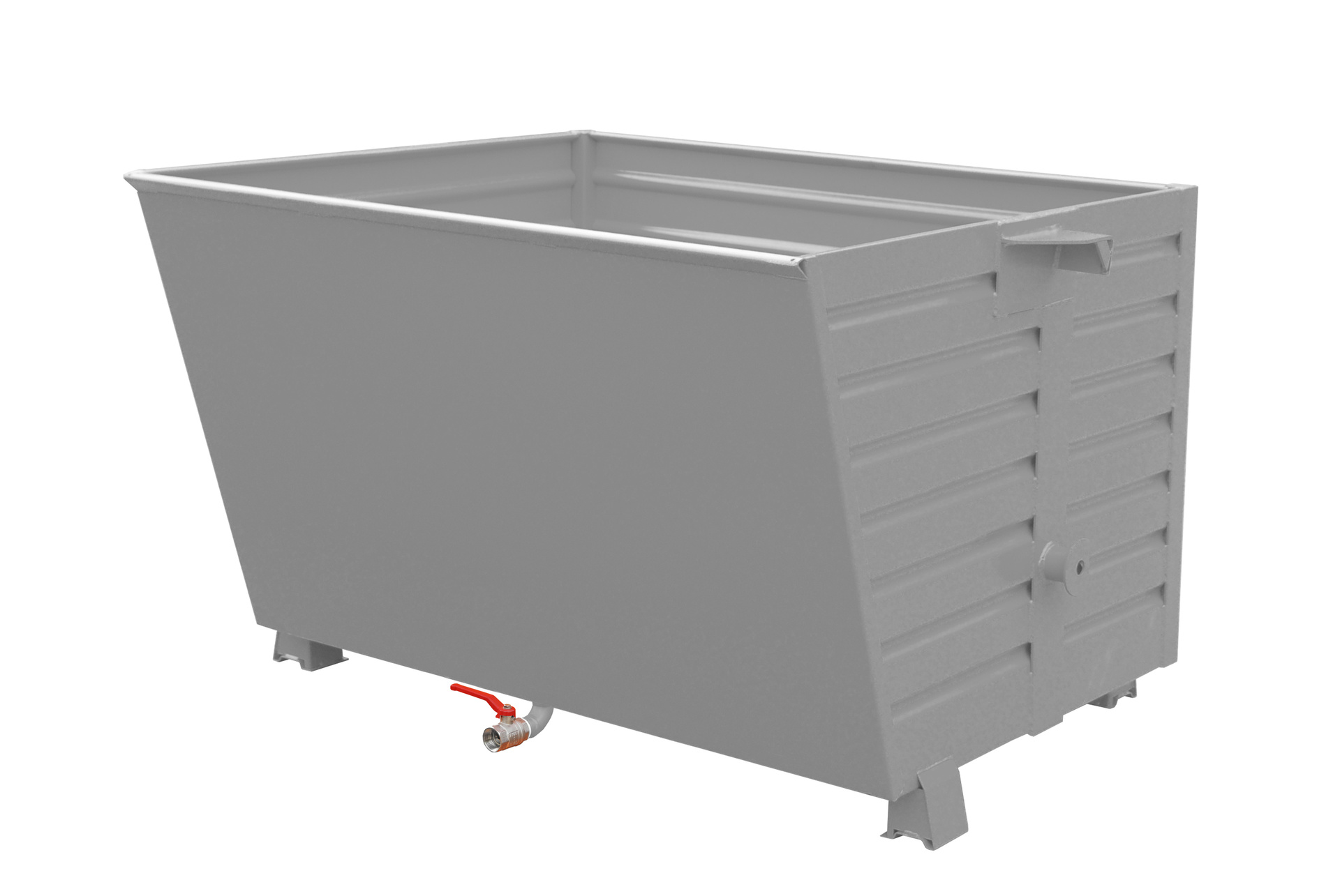 1 - Kipper  Späne-Stapelkipper BSL 150, 1,50 m³, lackiert, RAL 7005 Mausgrau