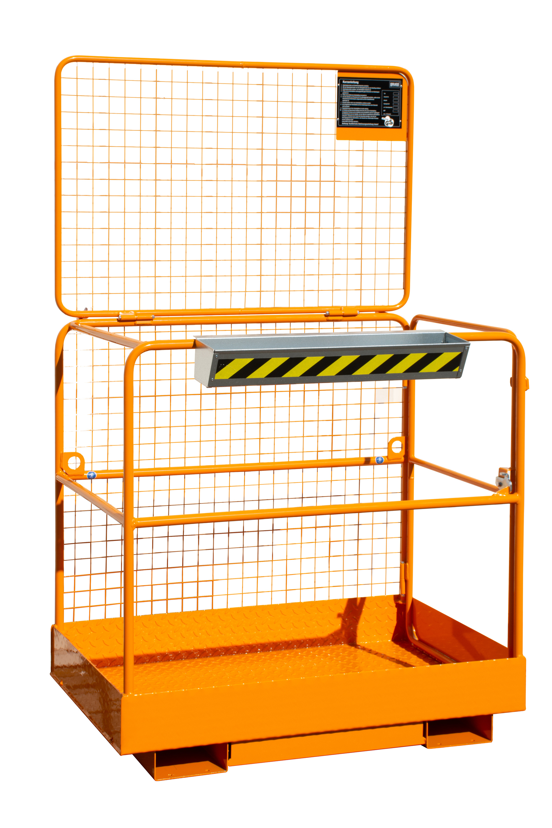Arbeitsbühnen  Sicherheitskorb SIKO, lackiert, RAL 2000 Gelborange