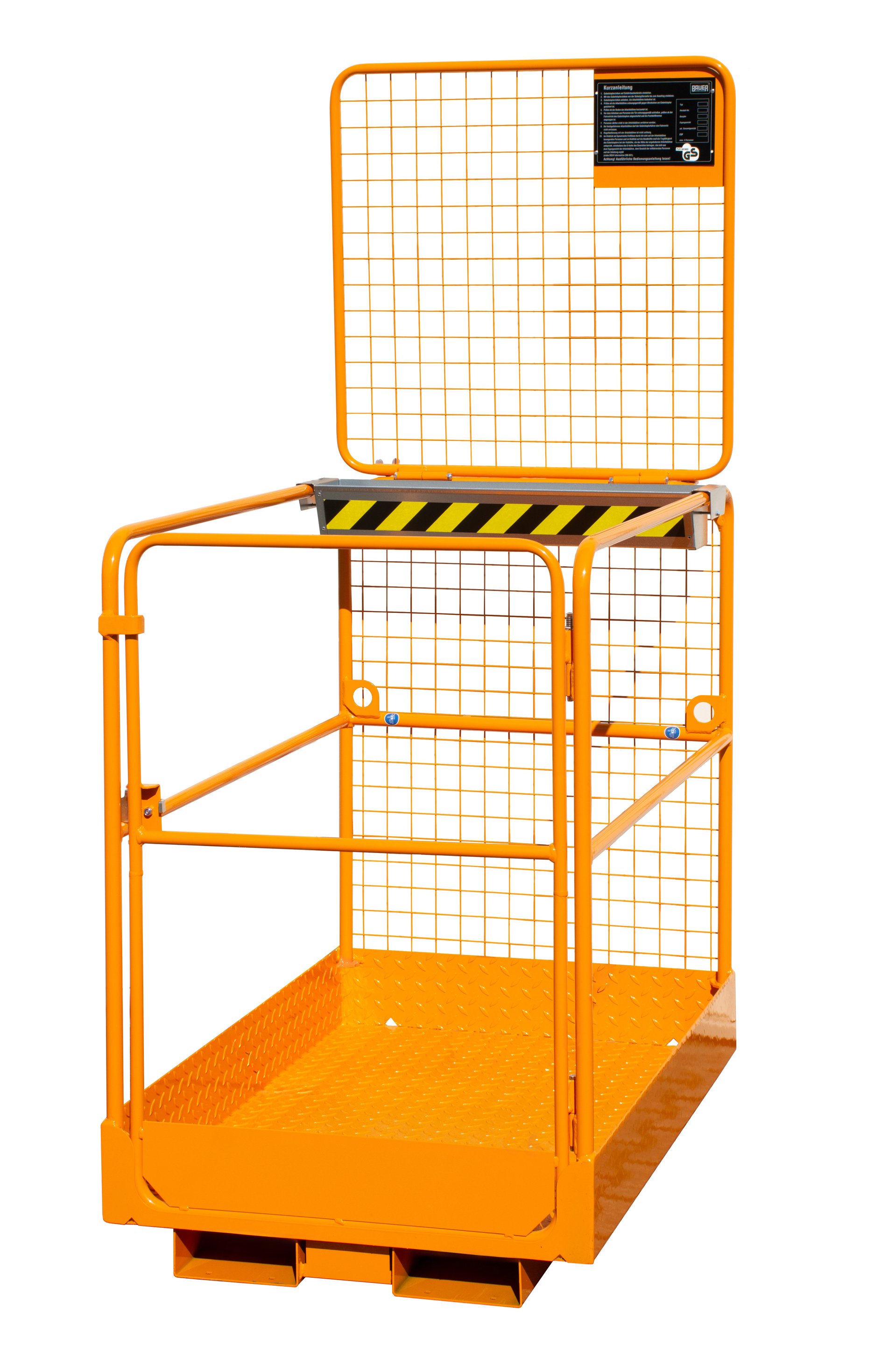 Arbeitsbühnen  Sicherheitskorb SIKO/L, lackiert, RAL 2000 Gelborange
