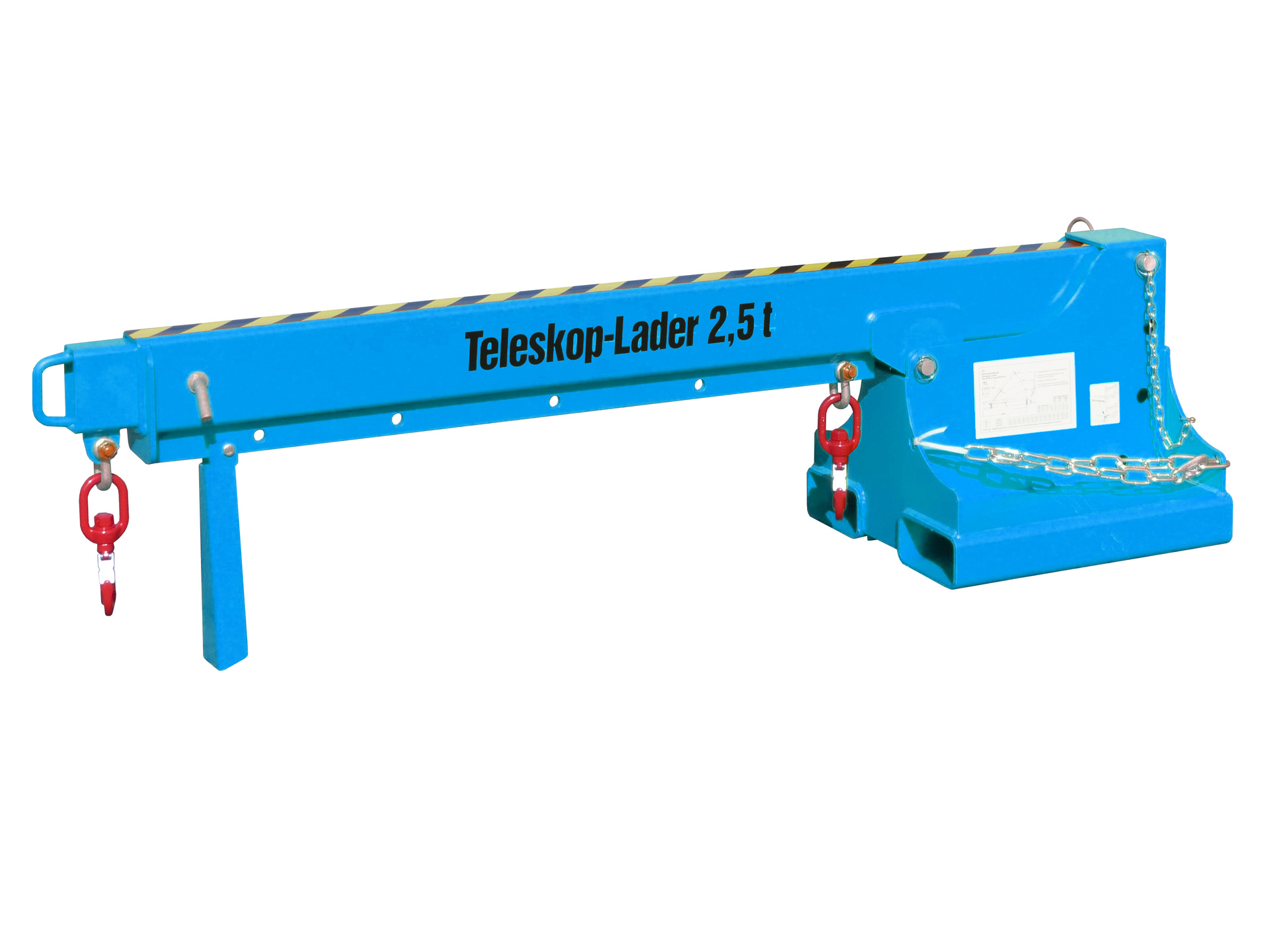 1 - Lastaufnahmemittel Teleskop-Lader KTH 2,5, lackiert, RAL 5012 Lichtblau