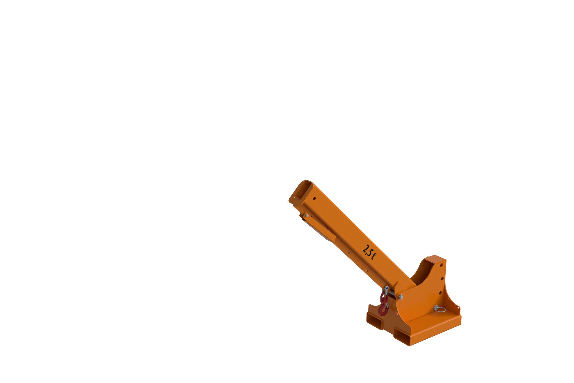 1 - Lastaufnahmemittel  Teleskop-Lader KTH-K 2,5, lackiert, RAL 2000 Gelborange