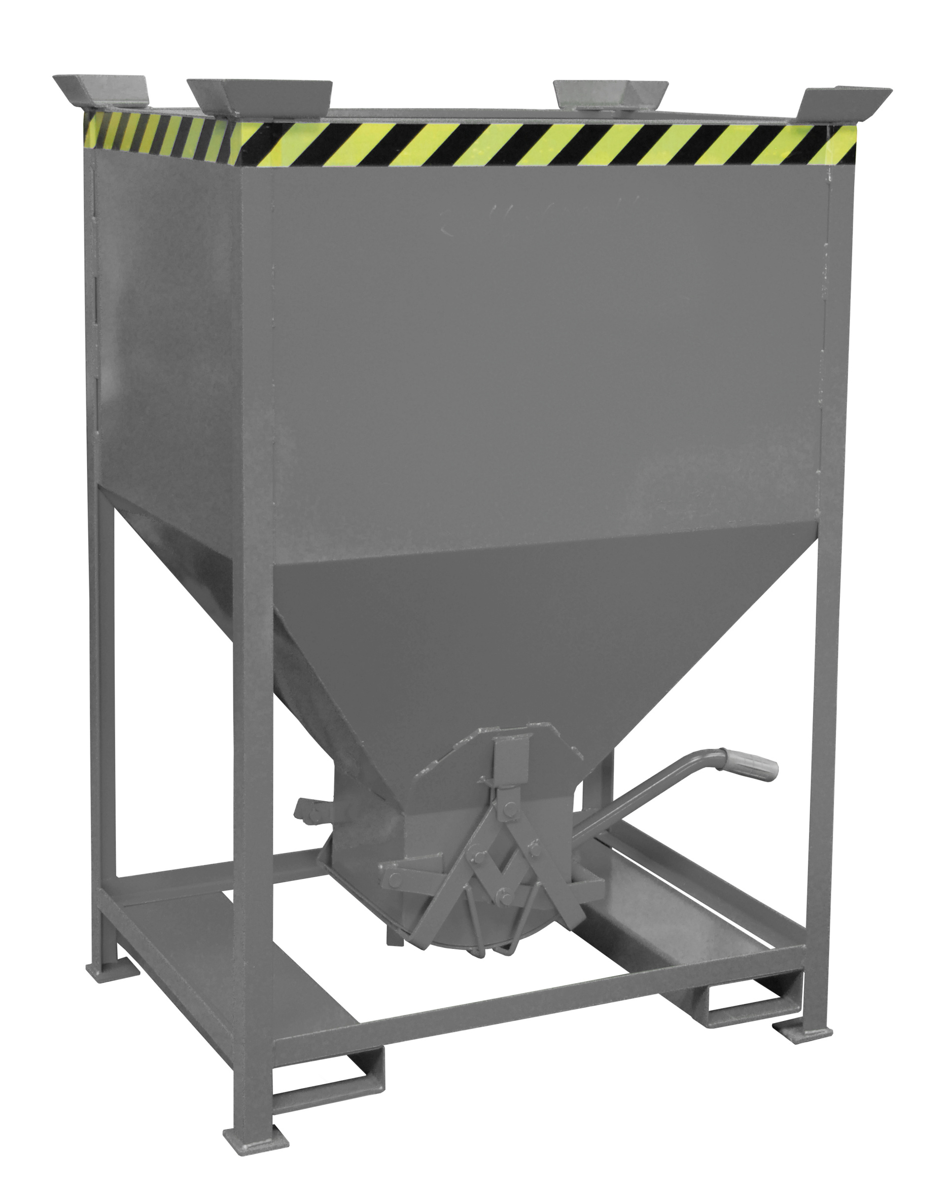 1 - Behälter  Silobehälter SG 600, lackiert, RAL 7005 Mausgrau