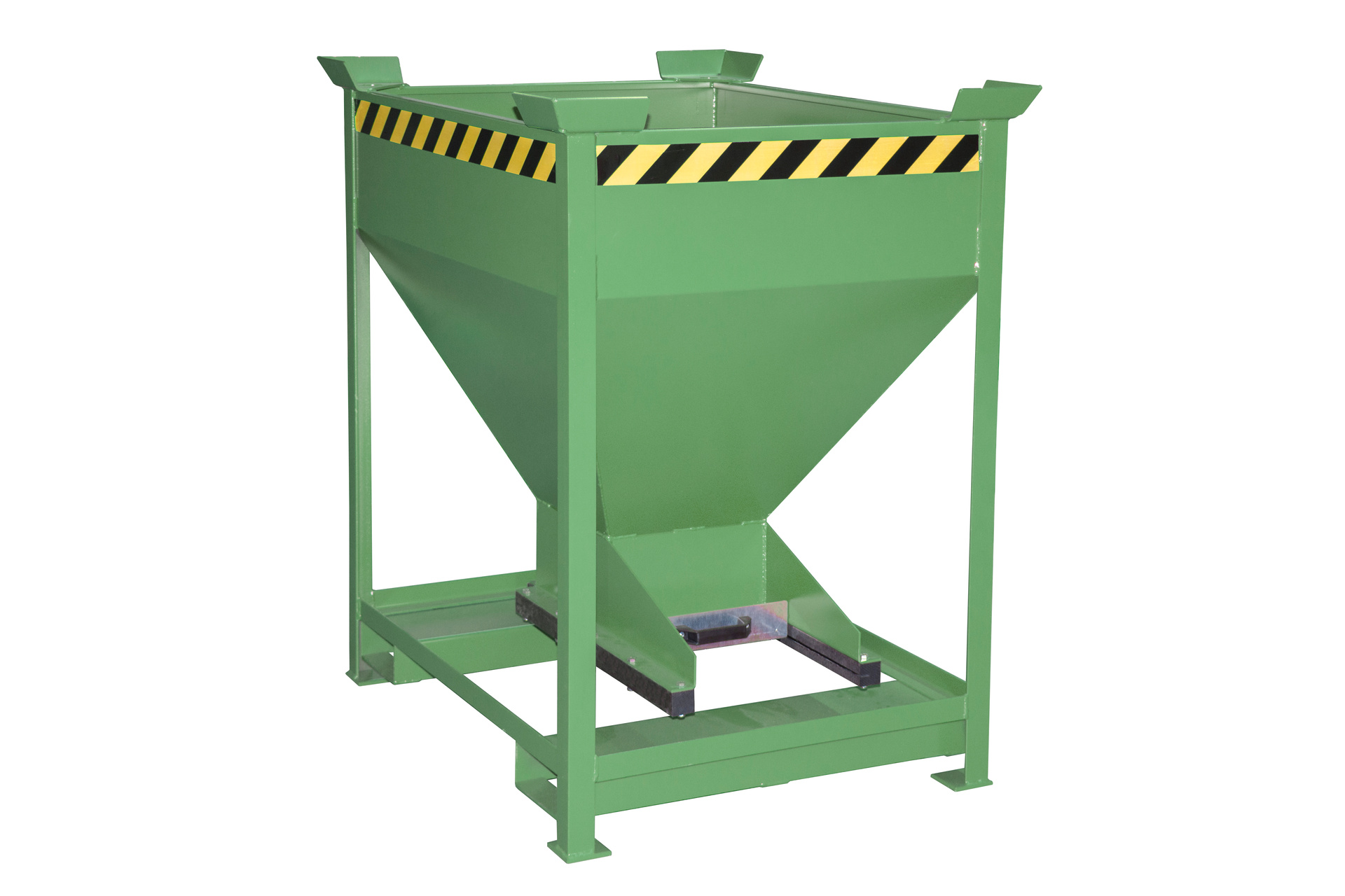 1 - Behälter  Silobehälter SG-D 375, lackiert, RAL 6011 Resedagrün