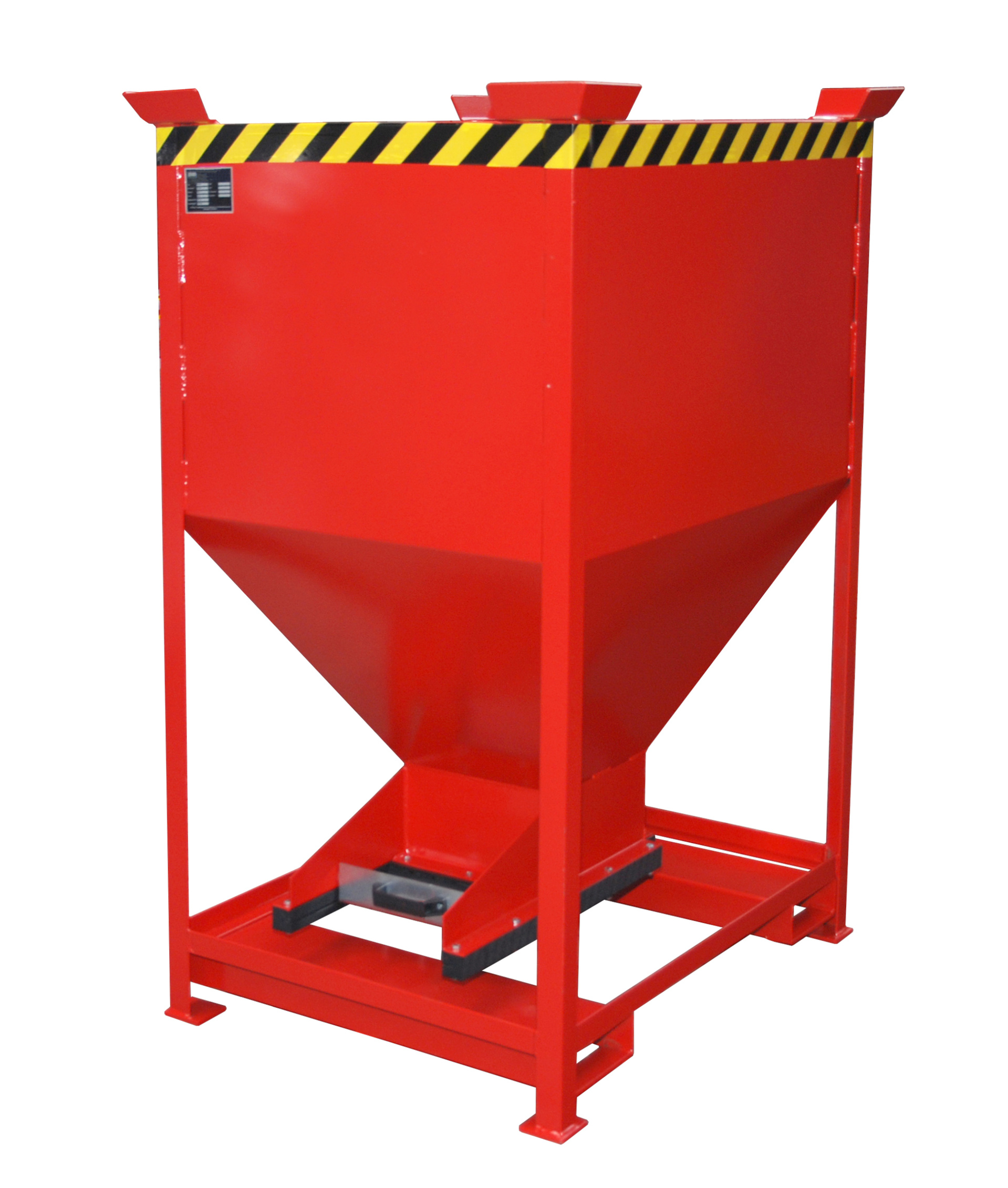 1 - Behälter  Silobehälter SG-D 600, lackiert, RAL 3000 Feuerrot