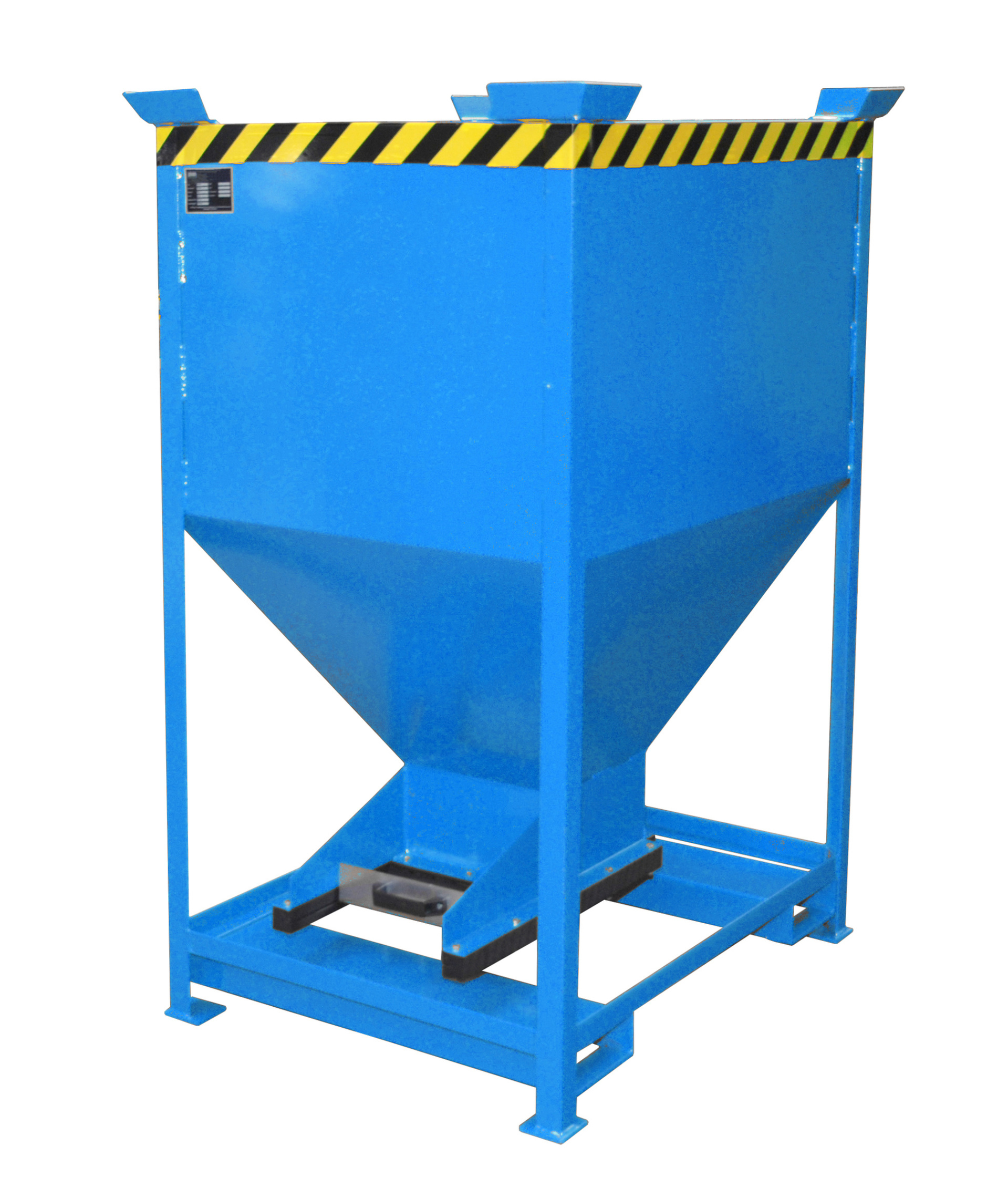 1 - Behälter Silobehälter SG-D 600, lackiert, RAL 5012 Lichtblau