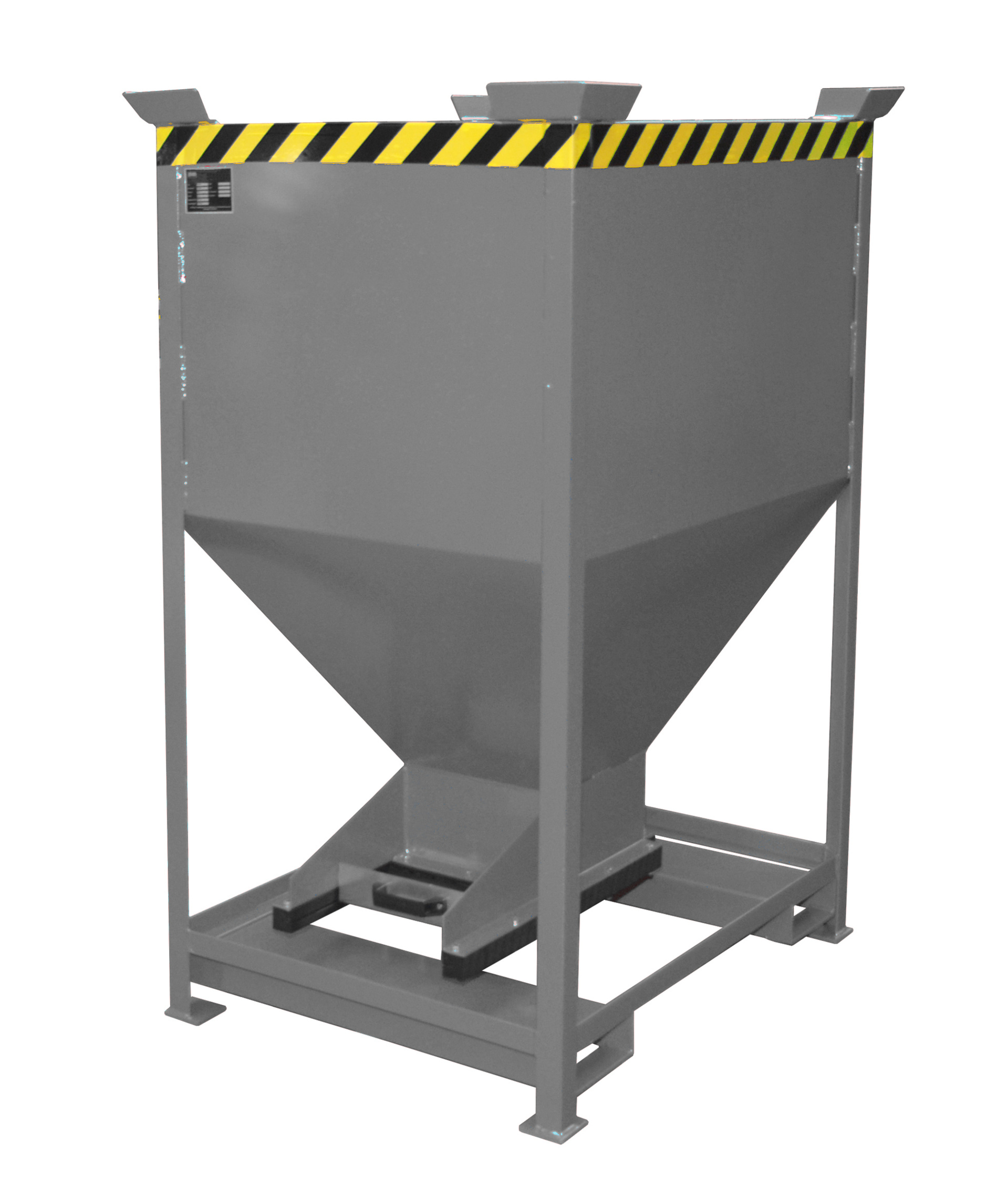 1 - Behälter  Silobehälter SG-D 600, lackiert, RAL 7005 Mausgrau