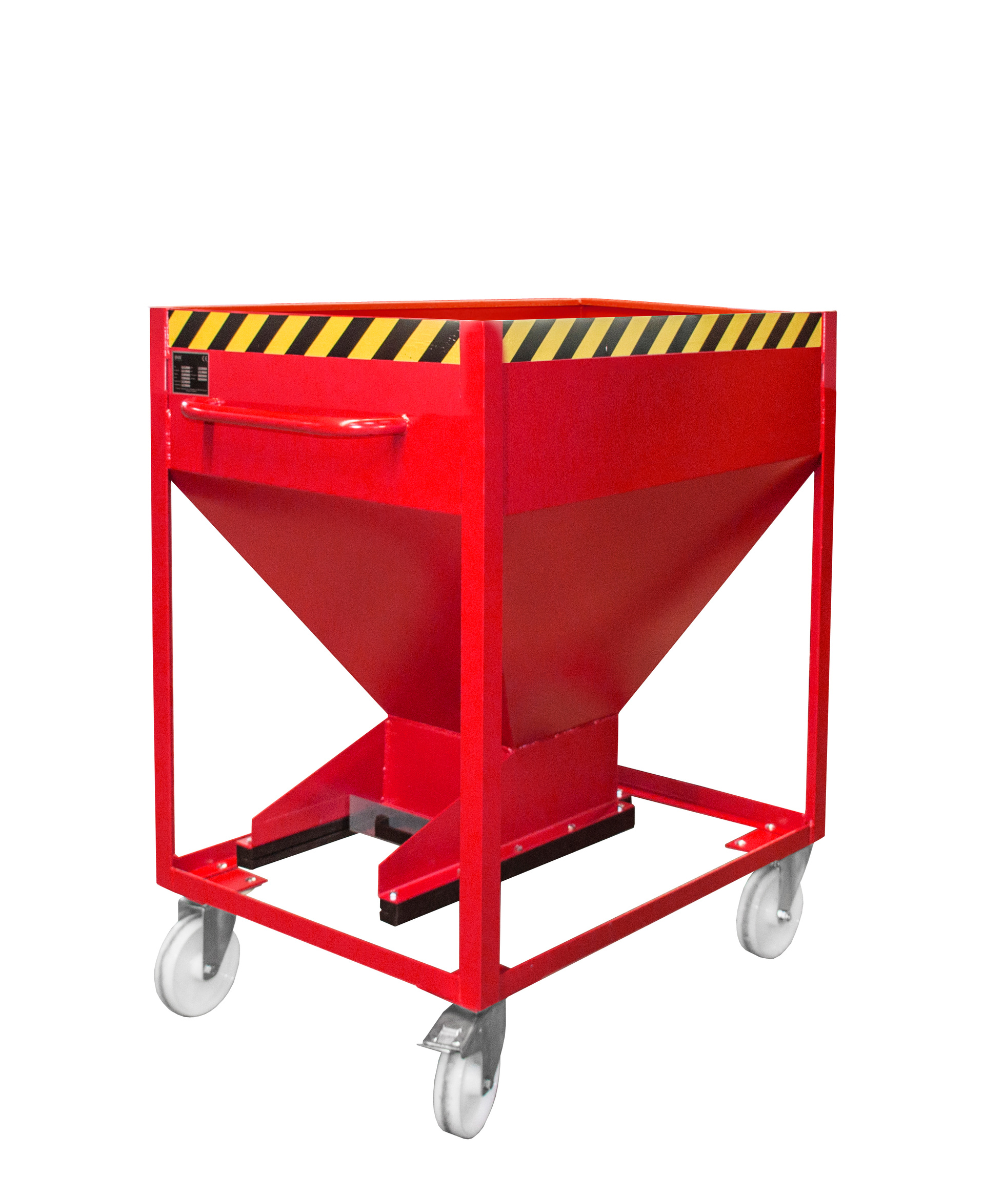 1 - Behälter  Silobehälter SR-D 375, lackiert, RAL 3000 Feuerrot