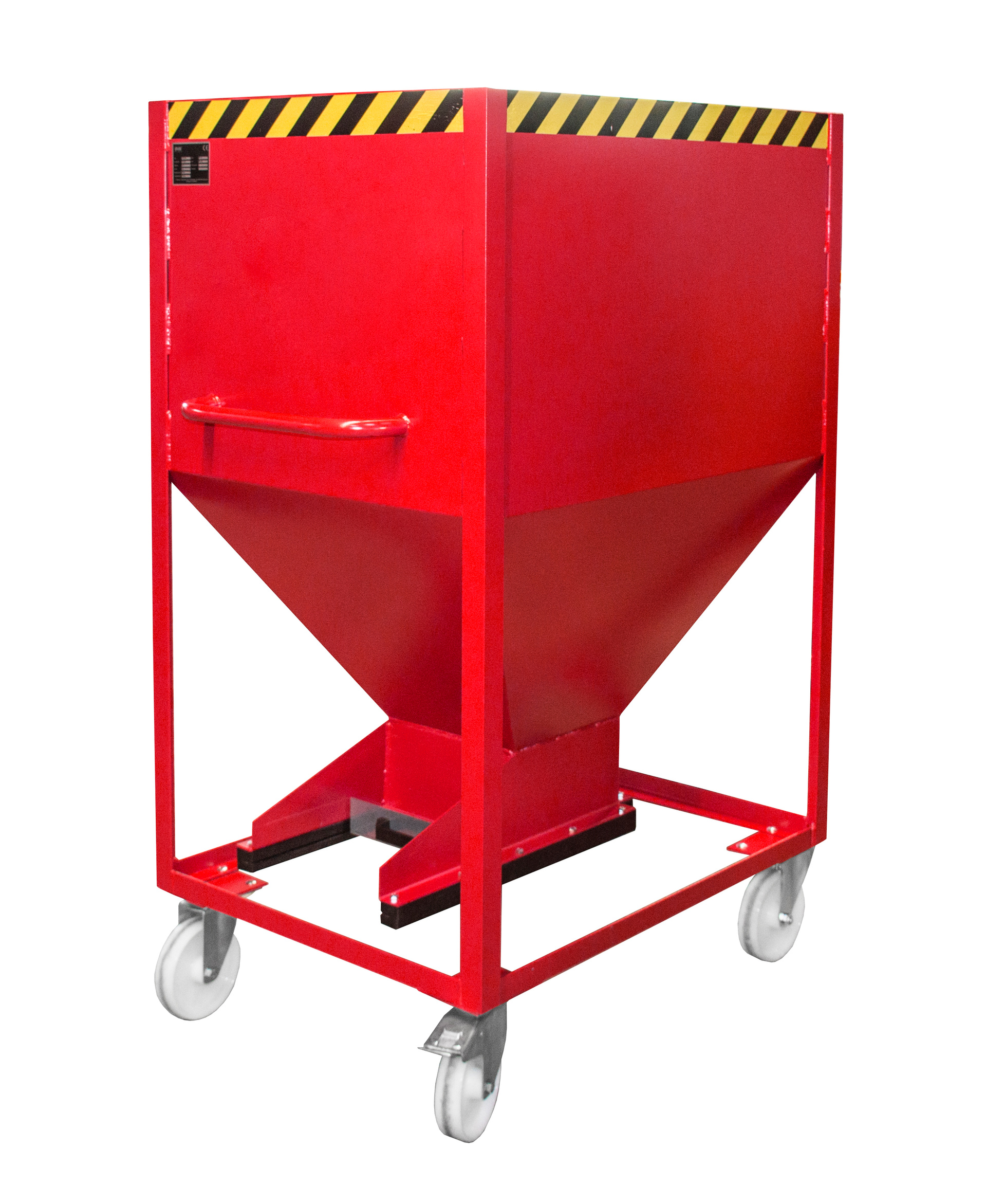 1 - Behälter  Silobehälter SR-D 600, lackiert, RAL 3000 Feuerrot