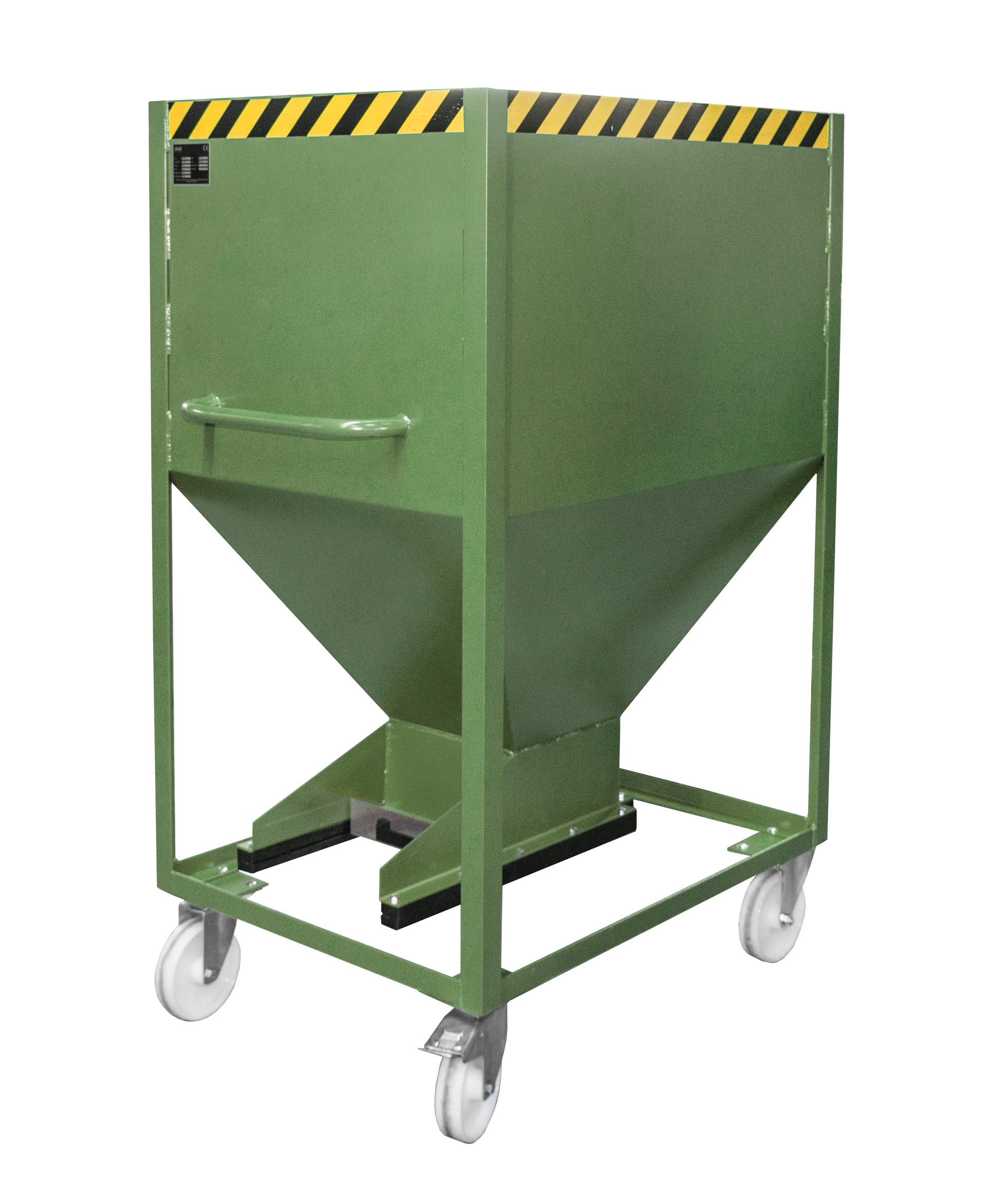 1 - Behälter  Silobehälter SR-D 600, lackiert, RAL 6011 Resedagrün