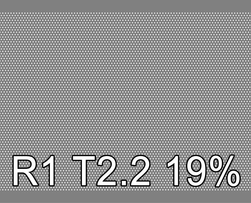 1 - Lochblech Edelstahl 1.4404 1000x2000x1 R1 T2.2 18.6%