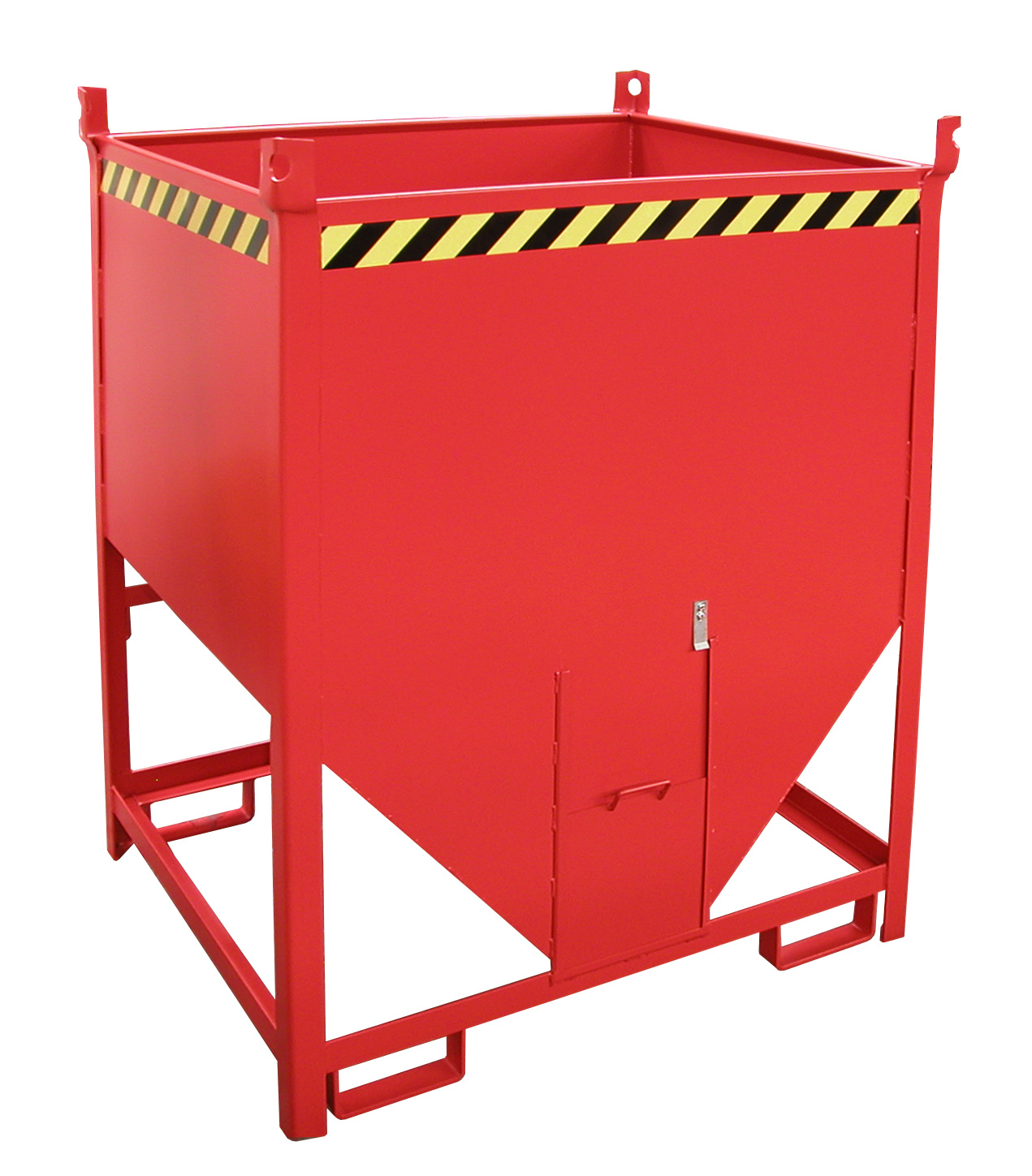 1 - Behälter  Silobehälter SGS 100, 1 m³, lackiert, RAL 3000 Feuerrot