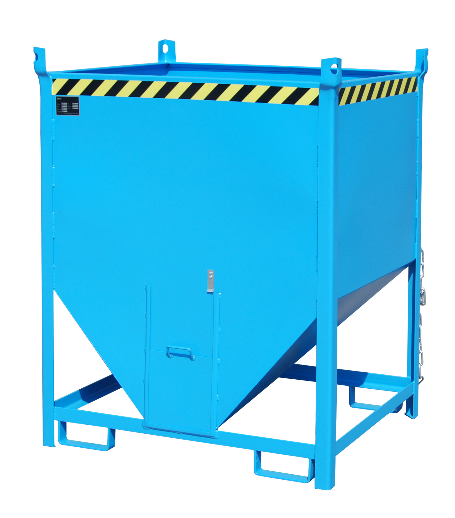 1 - Behälter Silobehälter SGS 100, 1 m³, lackiert, RAL 5012 Lichtblau