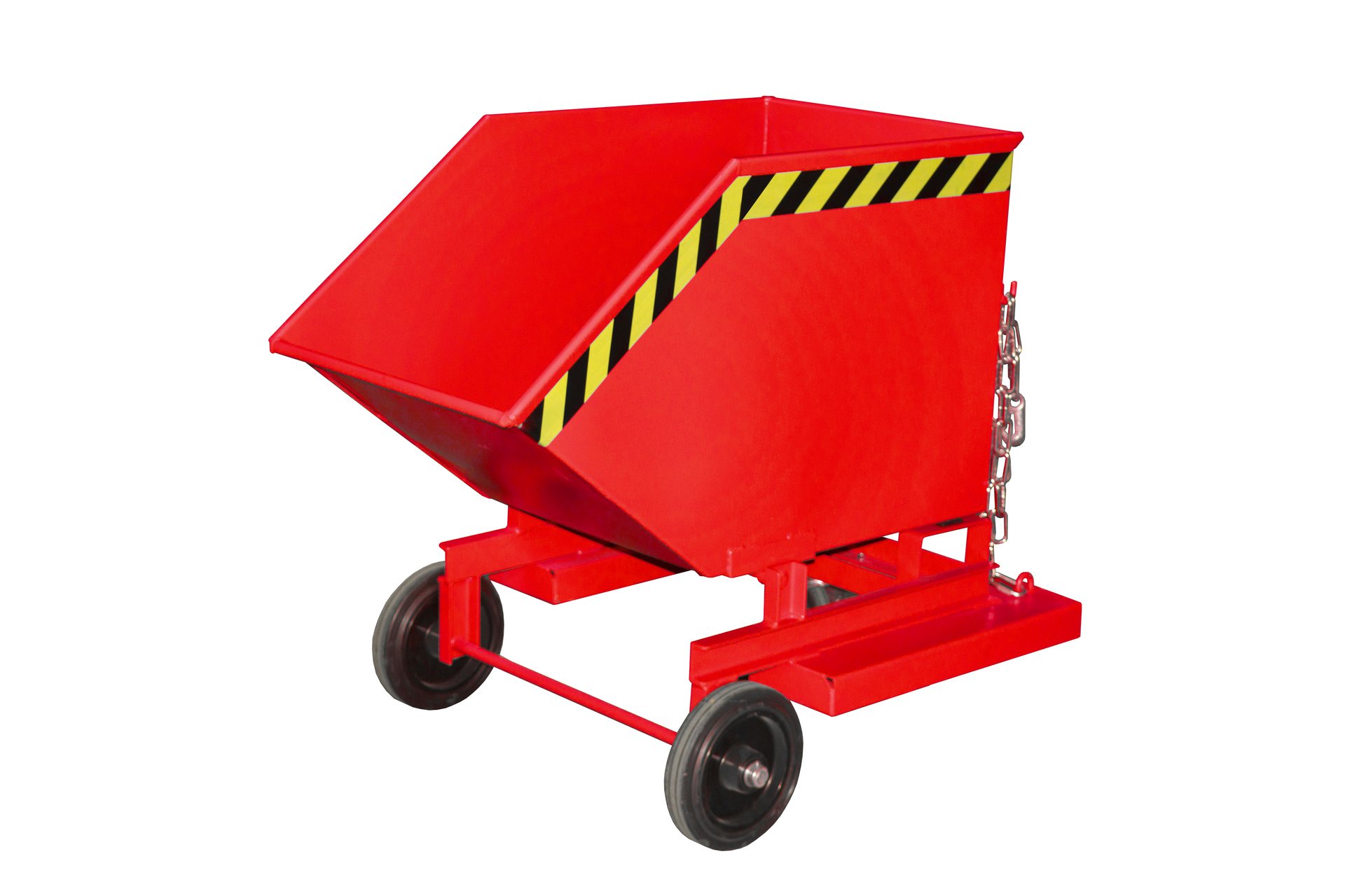 1 - Kipper Kastenwagen KW-ET 250, 250 l, lackiert, RAL 3000 Feuerrot