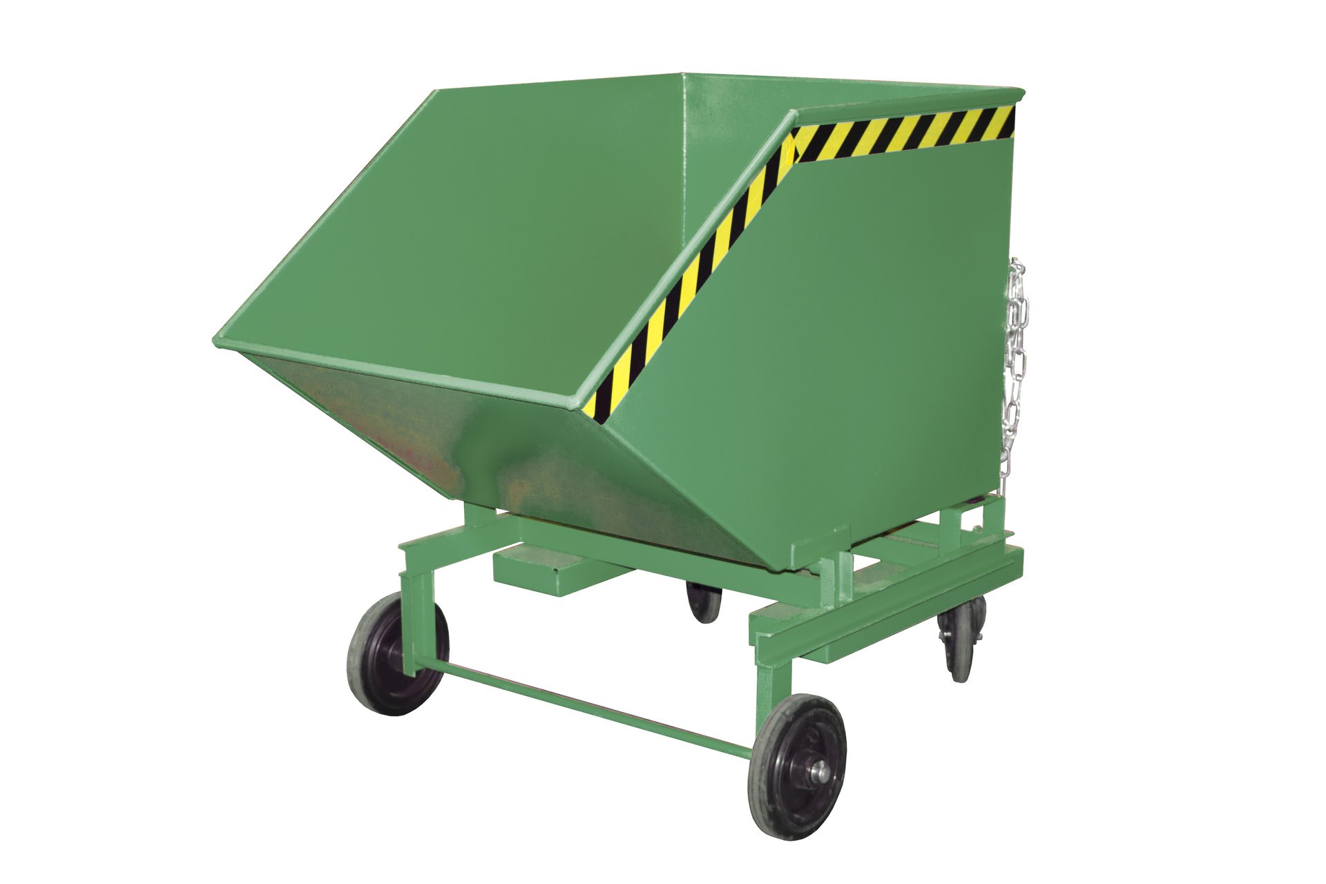 1 - Kipper Kastenwagen KW-ET 600, 600 l, lackiert, RAL 6011 Resedagrün