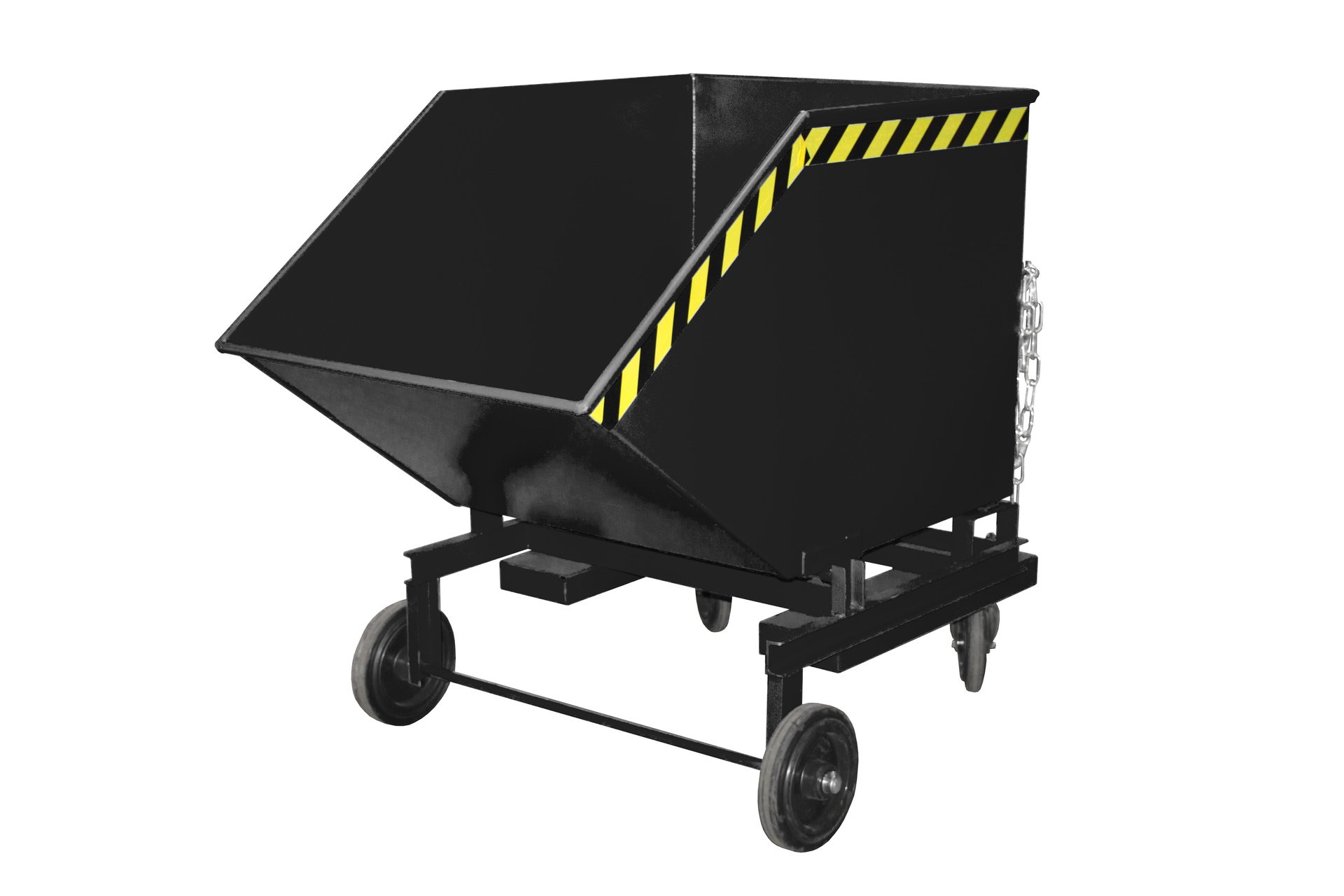 1 - Kipper  Kastenwagen KW-ET 600, 600 l, lackiert, RAL 7021 Schwarzgrau