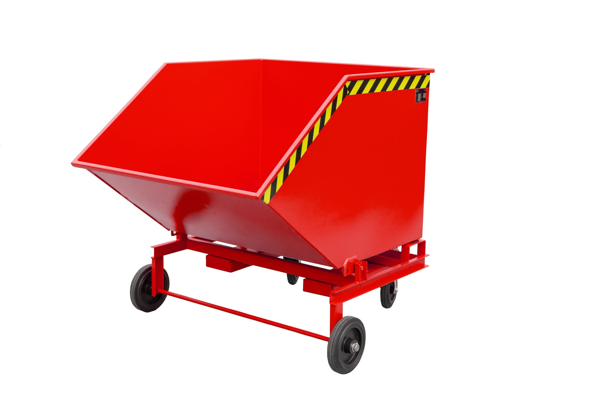 1 - Kipper Kastenwagen KW-ET 1000, 1.000 l, lackiert, RAL 3000 Feuerrot