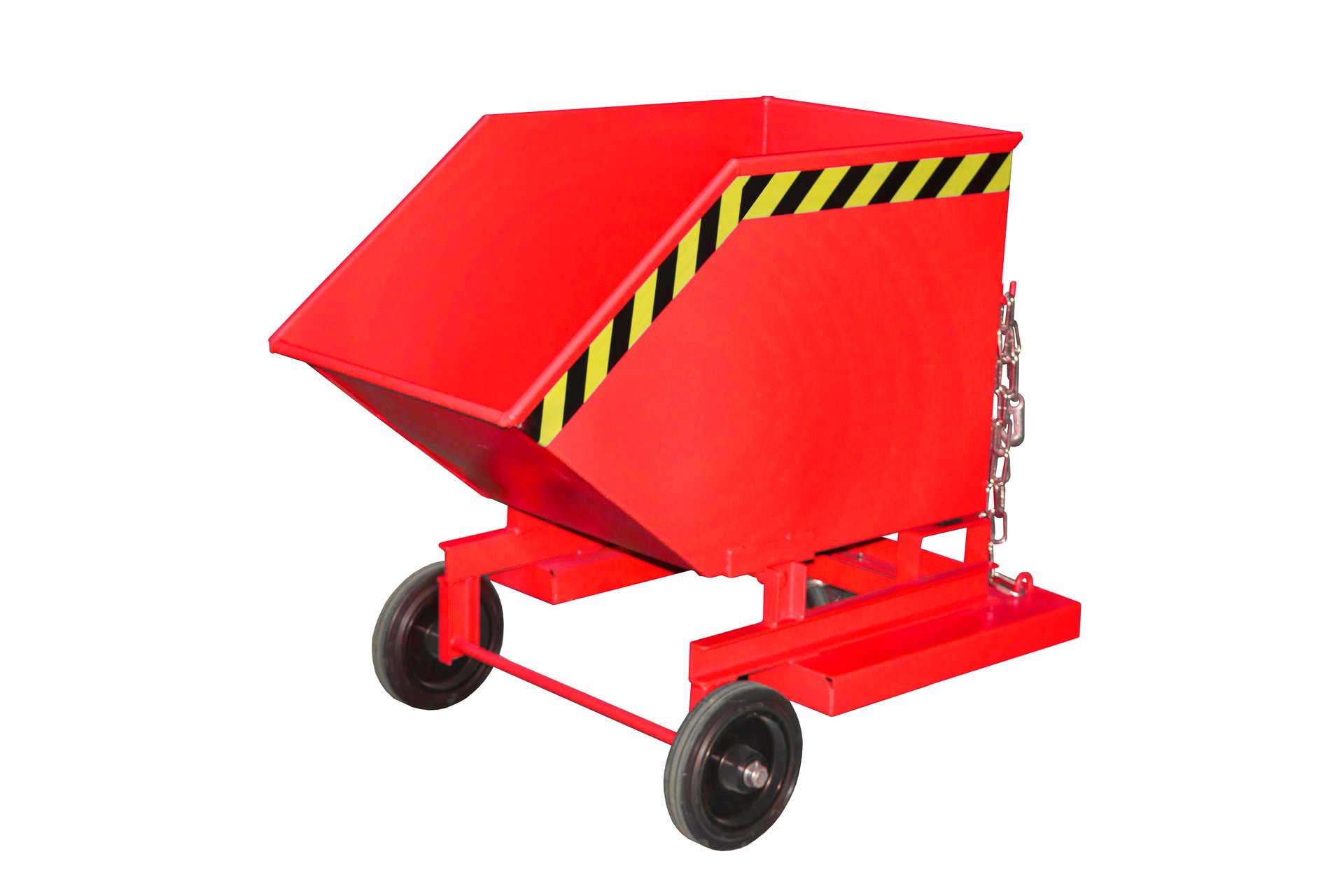1 - Kipper Späne-Kastenwagen SKW-ET 250, 250 l, lackiert, RAL 3000 Feuerrot