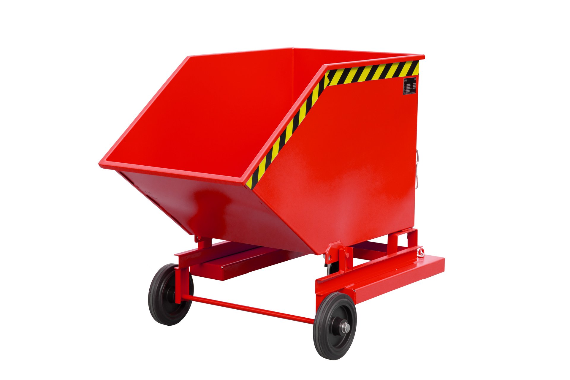 1 - Kipper Späne-Kastenwagen SKW-ET 400, 400 l, lackiert, RAL 3000 Feuerrot