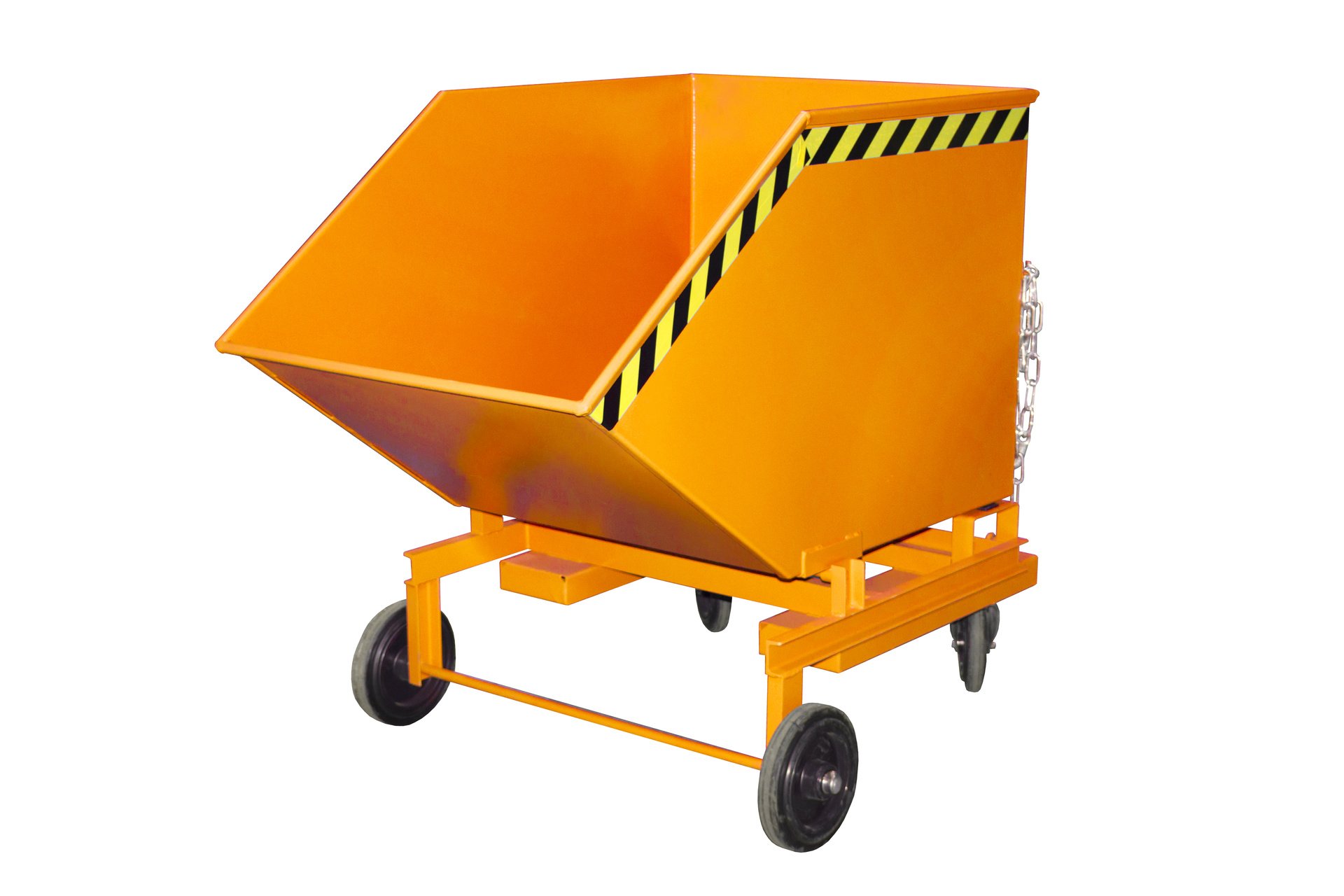 1 - Kipper Späne-Kastenwagen SKW-ET 600, 600 l, lackiert, RAL 2000 Gelborange