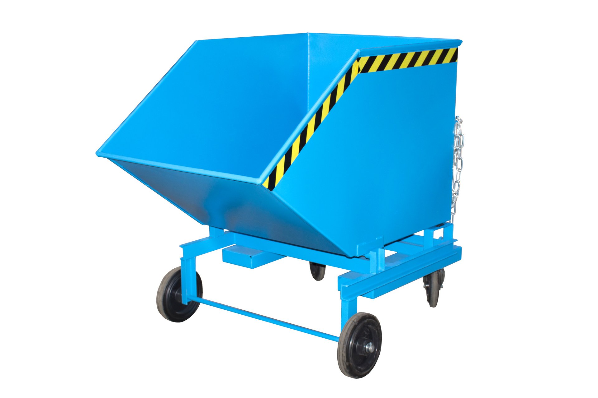 1 - Kipper Späne-Kastenwagen SKW-ET 600, 600 l, lackiert, RAL 5012 Lichtblau