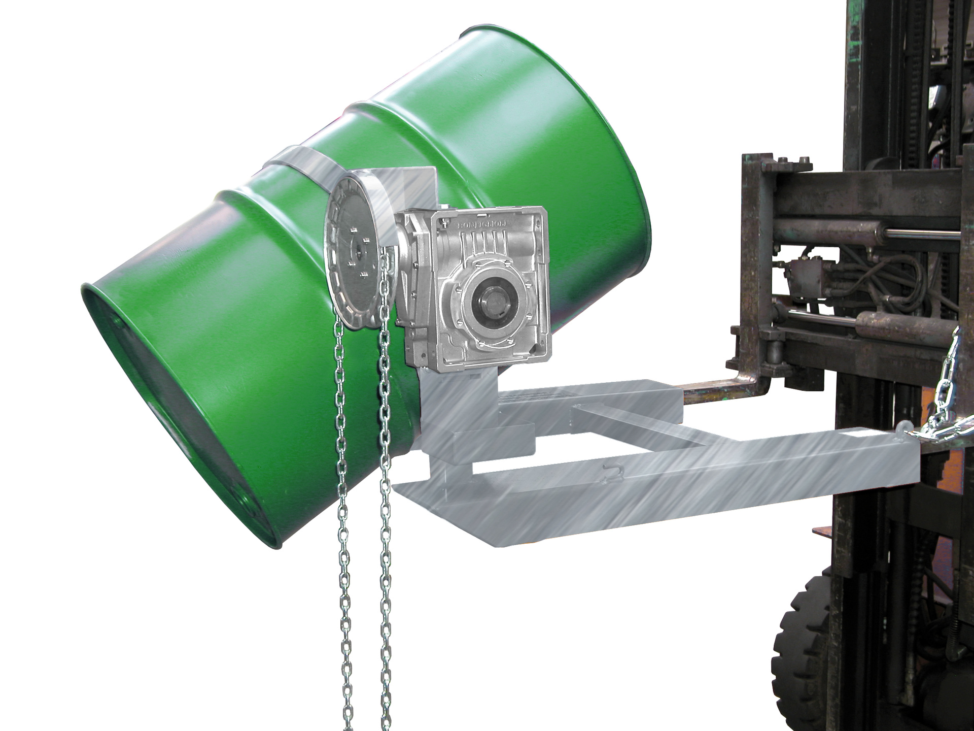 1 - Fass-Handling für Stapler-Anbaugeräte  Fasskipper FD-K, feuerverzinkt