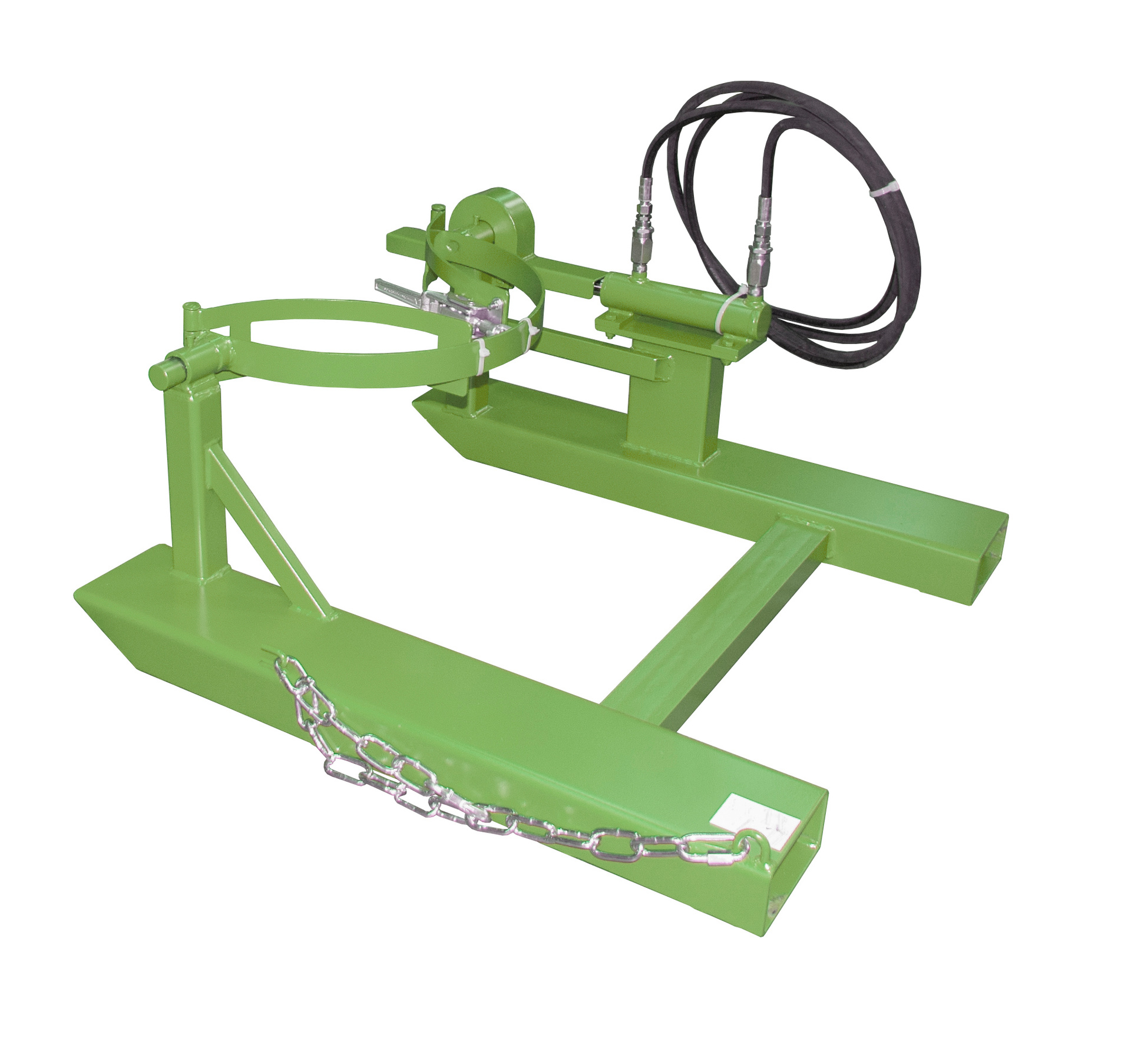 1 - Fass-Handling für Stapler-Anbaugeräte Fasskipper FD-H, lackiert, RAL 6011 Resedagrün