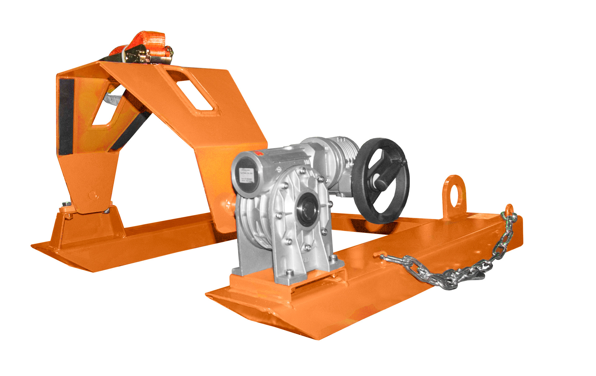 1 - Fass-Handling für Stapler-Anbaugeräte  Fasskipper FLEX-HK, lackiert, RAL 2000 Gelborange