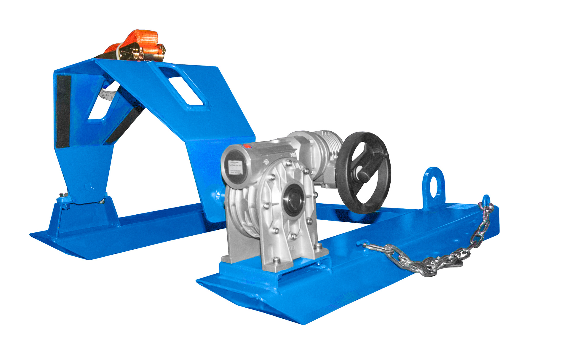 1 - Fass-Handling für Stapler-Anbaugeräte Fasskipper FLEX-HK, lackiert, RAL 5012 Lichtblau