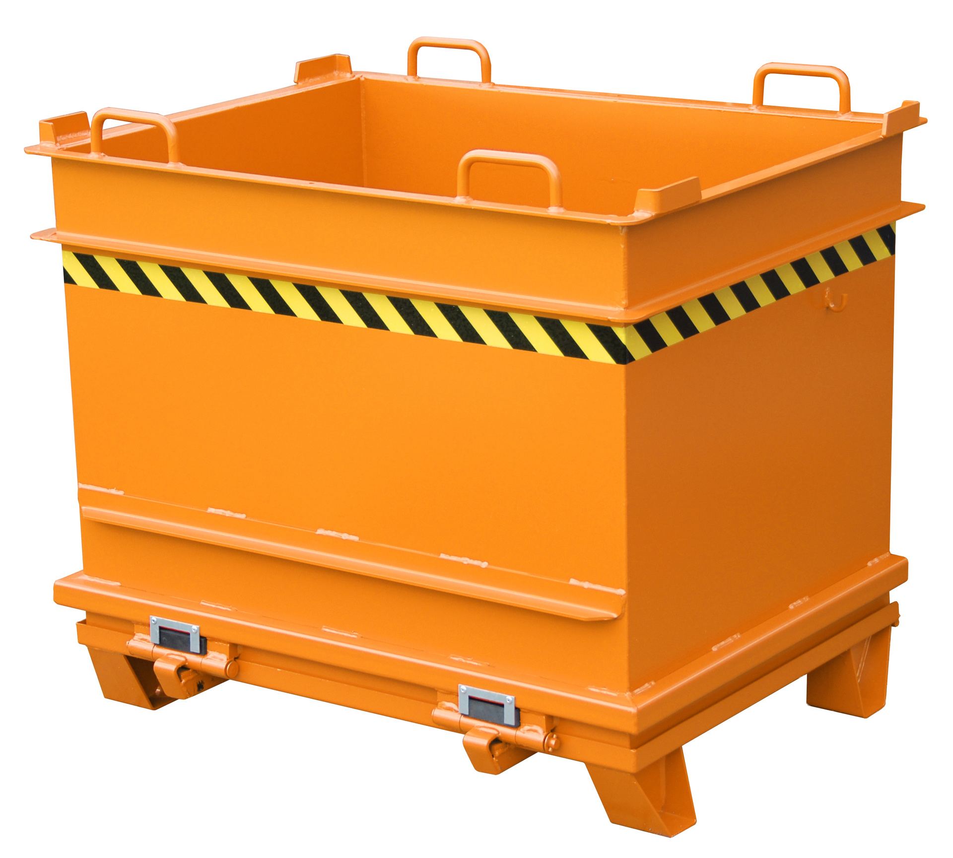 1 - Container  Baustoffcontainer BC 1000, 1 m³, lackiert, RAL 2000 Gelborange
