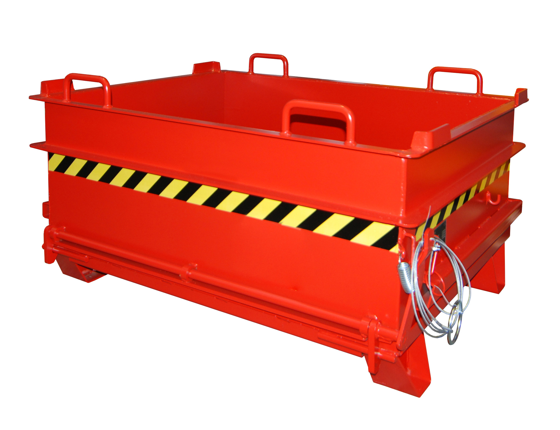1 - Container  Baustoffcontainer BC 500, 0,50 m³, lackiert, RAL 3000 Feuerrot