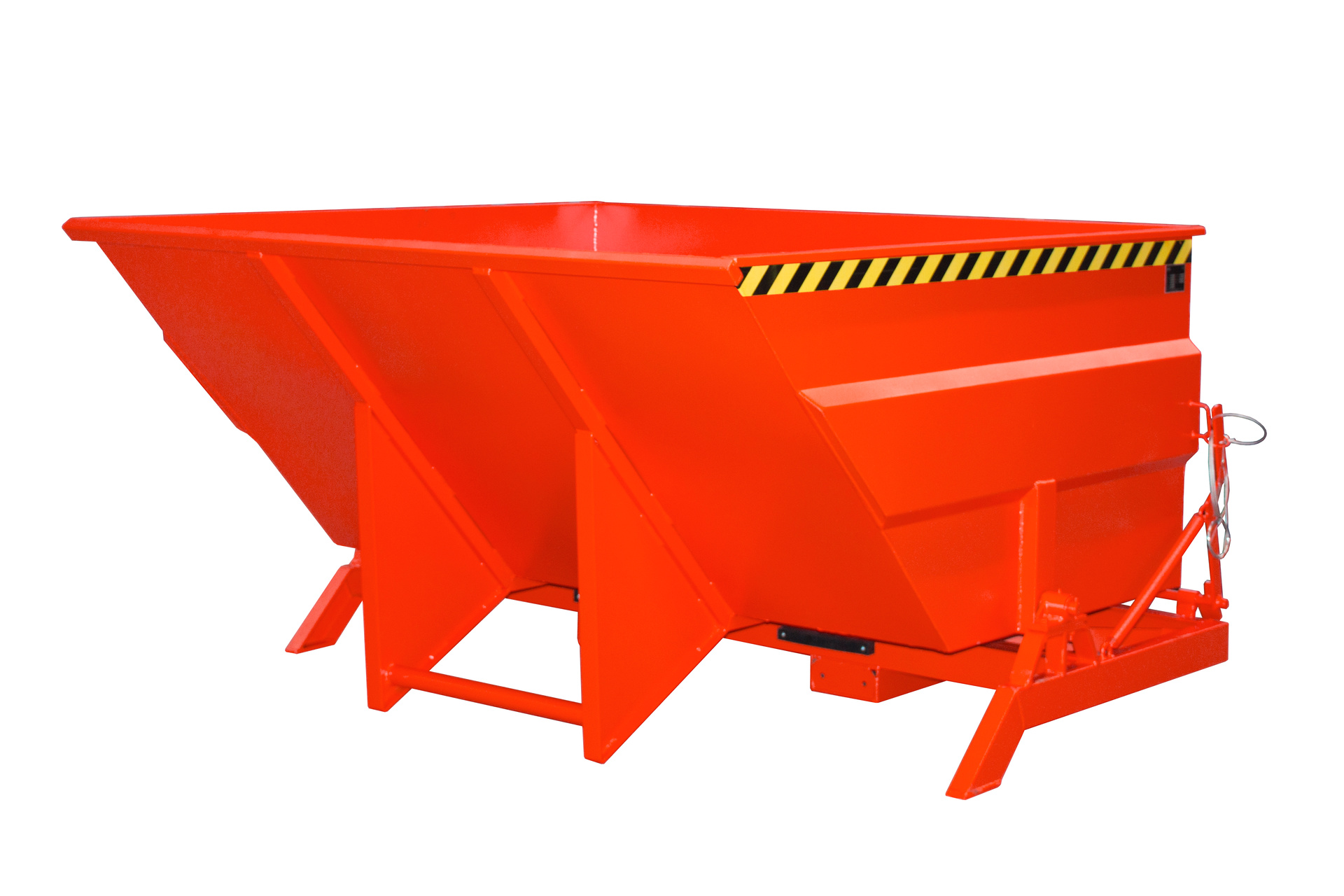 1 - Behälter  Kippbehälter BKC 300, 3 m³, lackiert, RAL 3000 Feuerrot