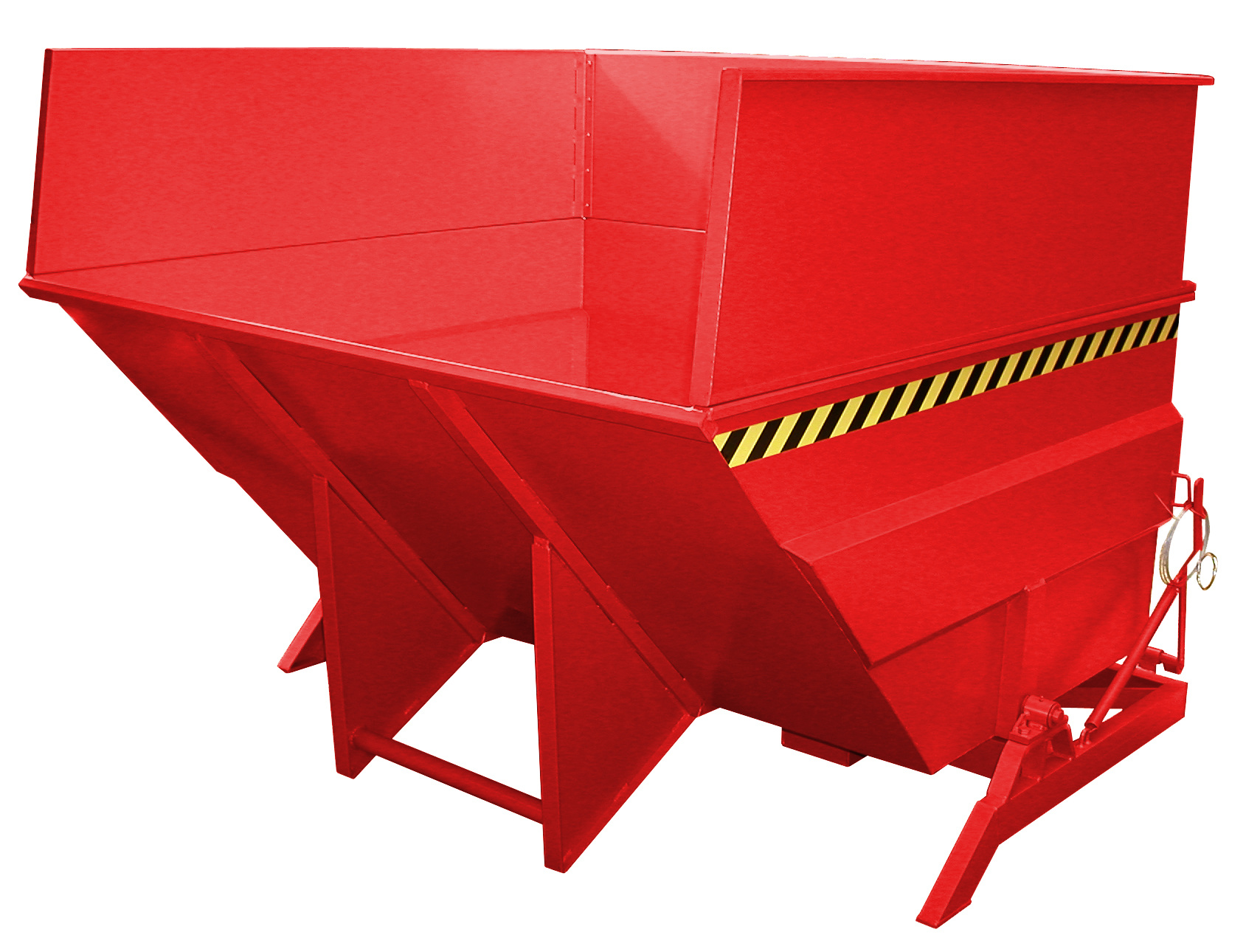 1 - Behälter Kippbehälter BKC 500, 5 m³, lackiert, RAL 3000 Feuerrot