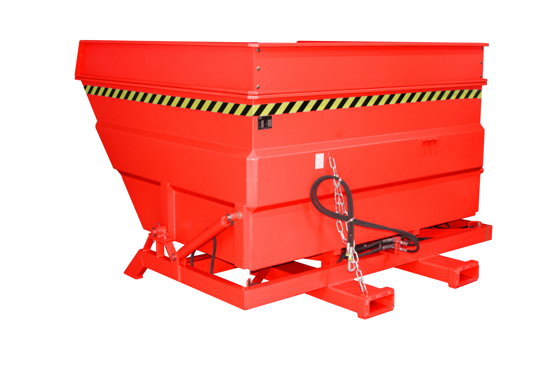 1 - Behälter  Kippbehälter BKC-H 400, 4 m³, lackiert, RAL 3000 Feuerrot
