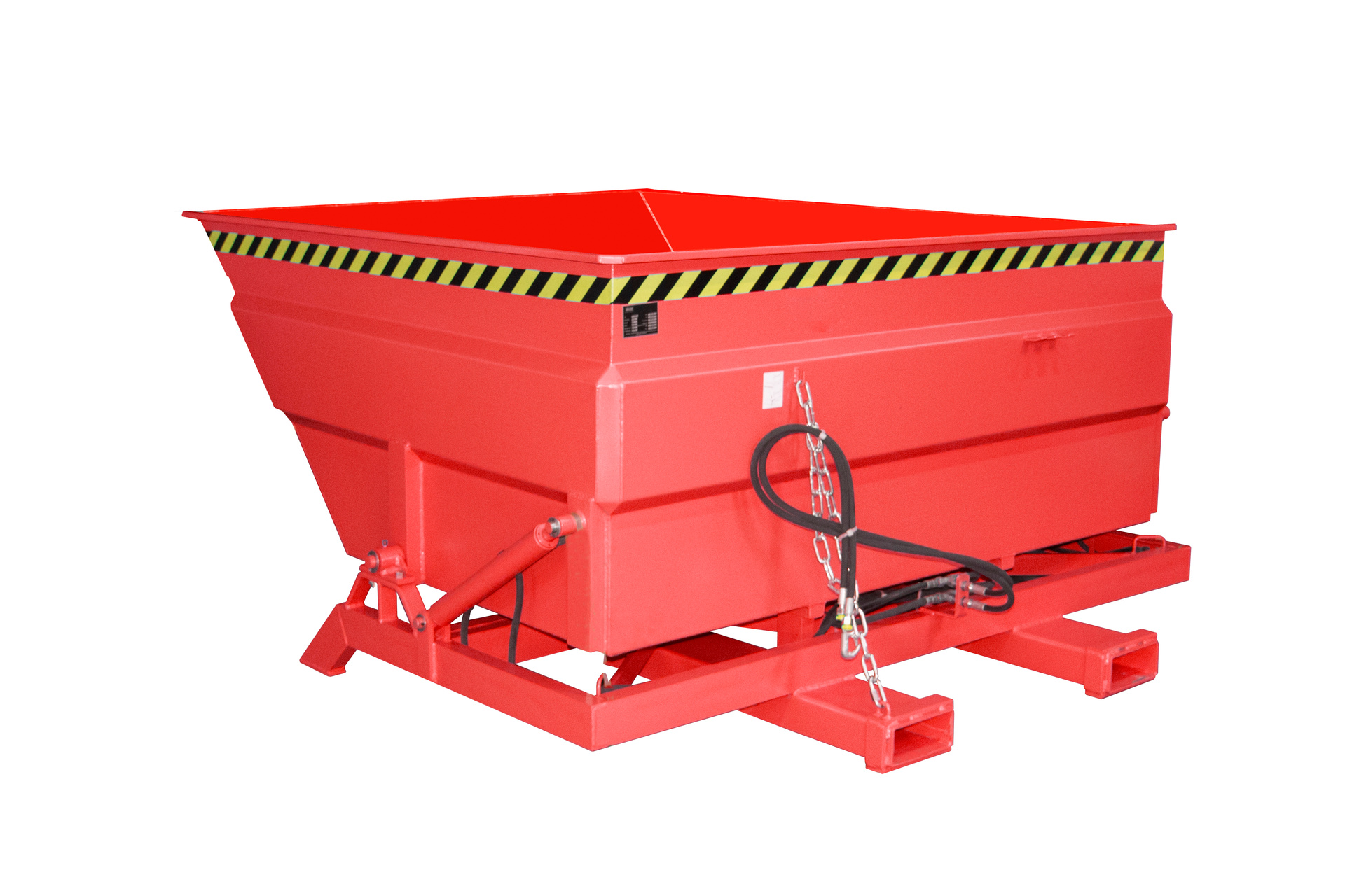 1 - Behälter  Kippbehälter BKC-H 200, 2 m³, lackiert, RAL 3000 Feuerrot