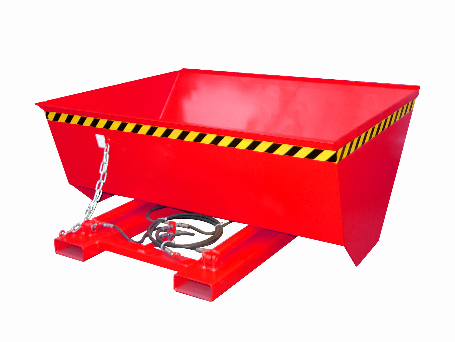 1 - Schaufeln Schaufel HVR 100, 1 m³, lackiert, RAL 3000 Feuerrot