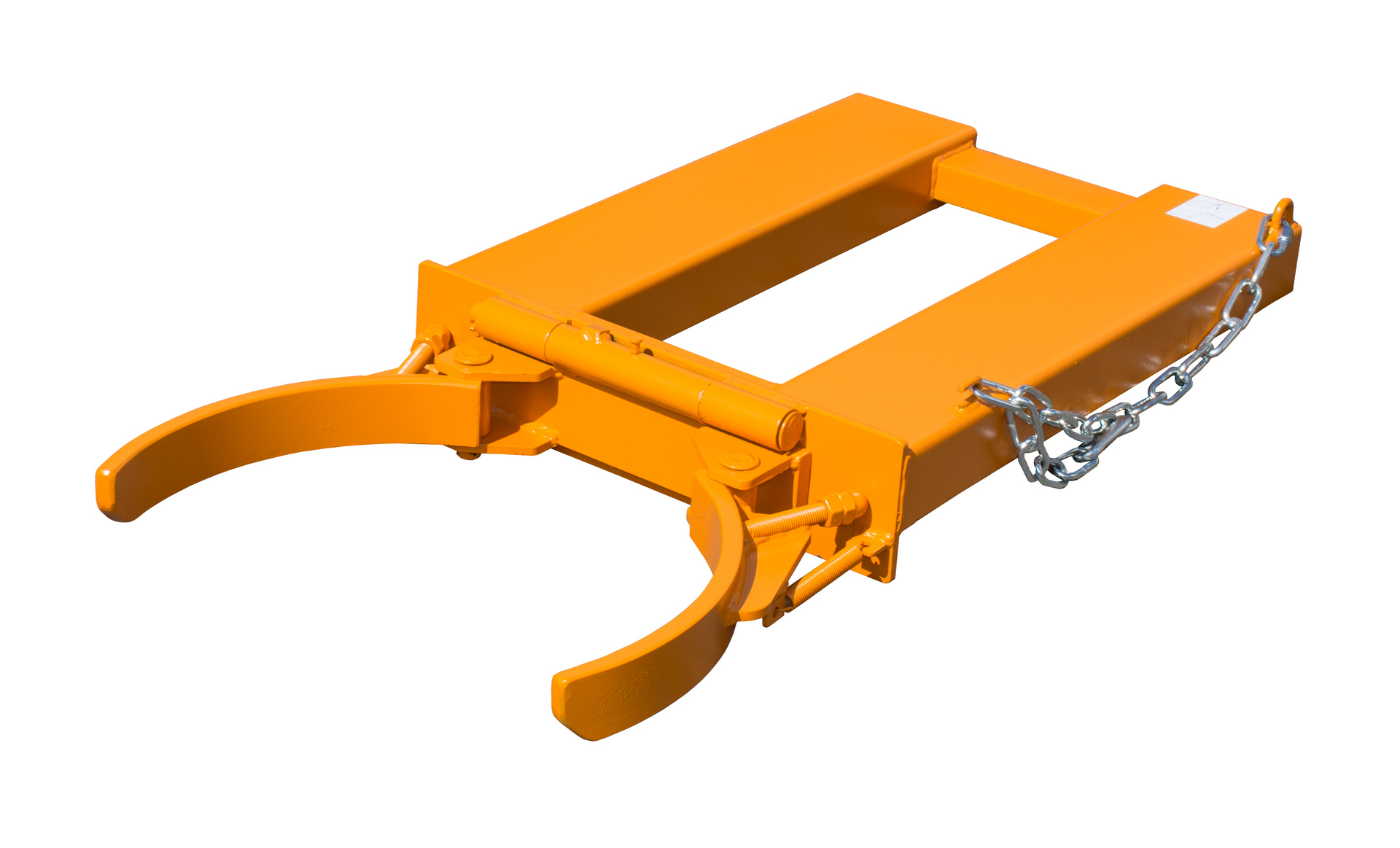 1 - Fass-Handling für Stapler-Anbaugeräte  Fassgreifer FK-I, lackiert, RAL 2000 Gelborange