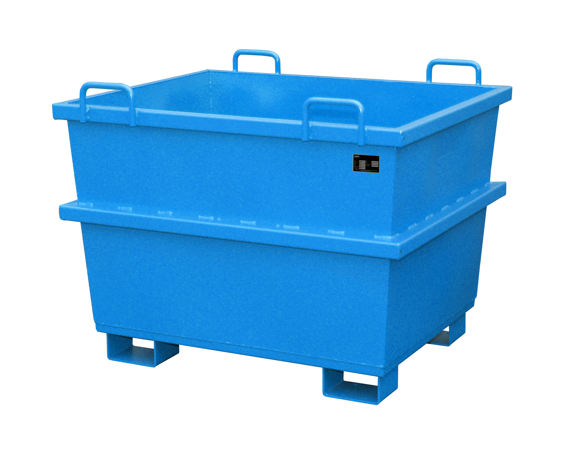 1 - Container  Universalcontainer UC 750, 0,75 m³, lackiert, RAL 5012 Lichtblau