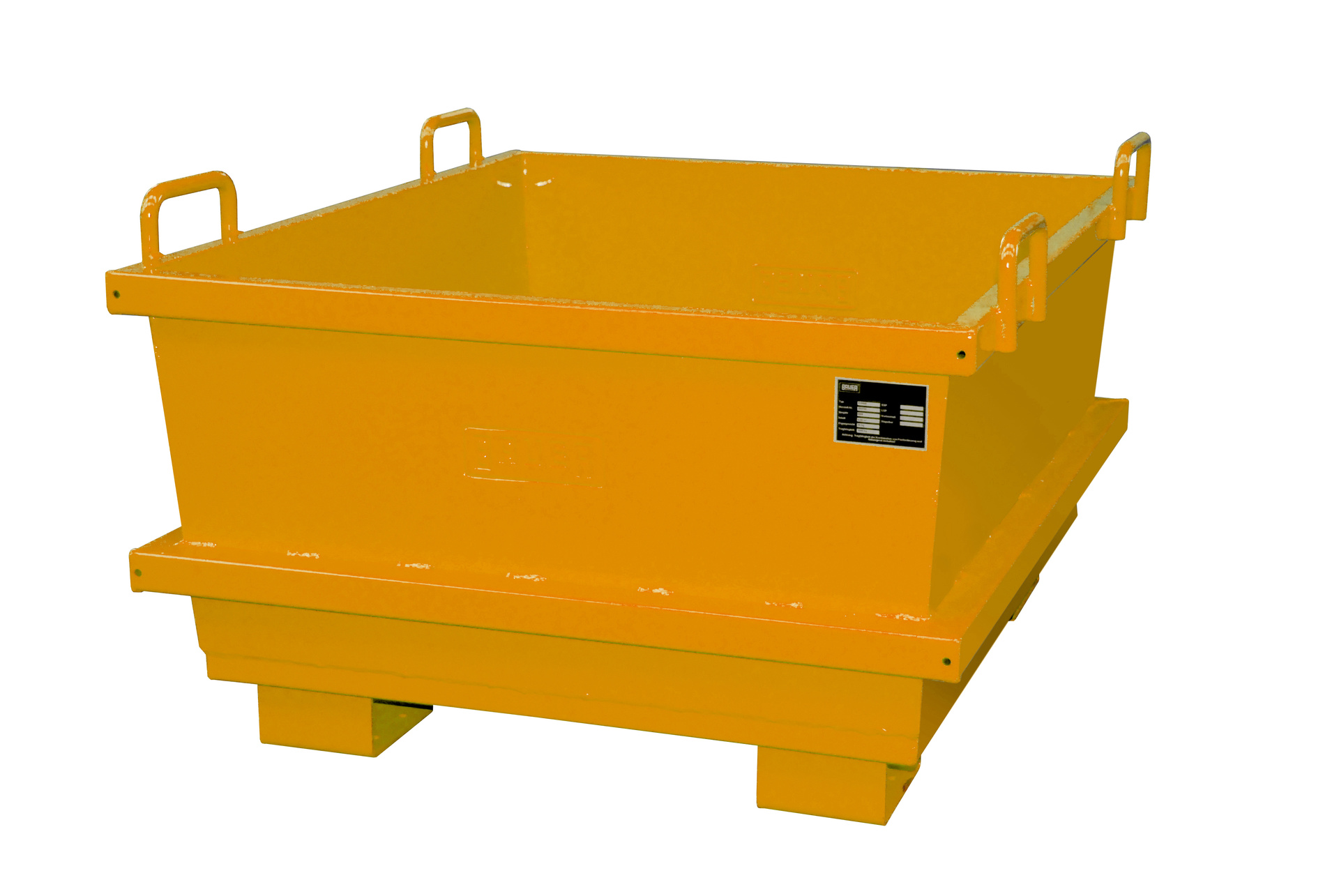 1 - Container  Universalcontainer UC 500, 0,50 m³, lackiert, RAL 2000 Gelborange