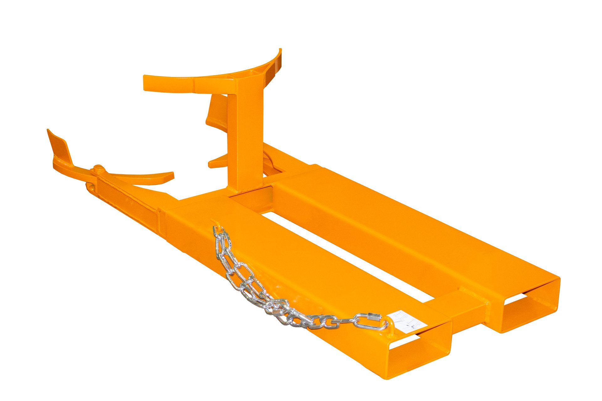 1 - Fass-Handling für Stapler-Anbaugeräte  Fassheber FH-I 120, lackiert, RAL 2000 Gelborange