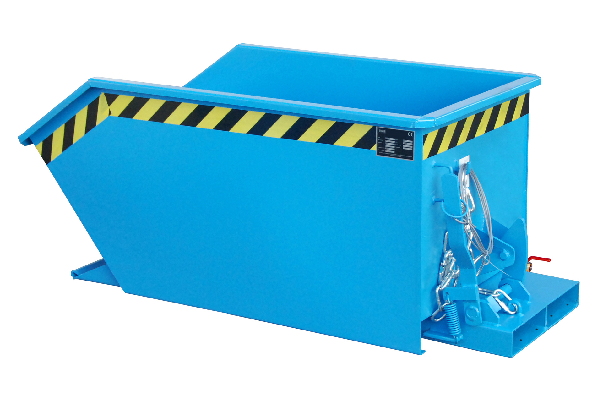 1 - Behälter  Späne-Kippbehälter SGU 30, 0,30 m³, lackiert, RAL 5012 Lichtblau