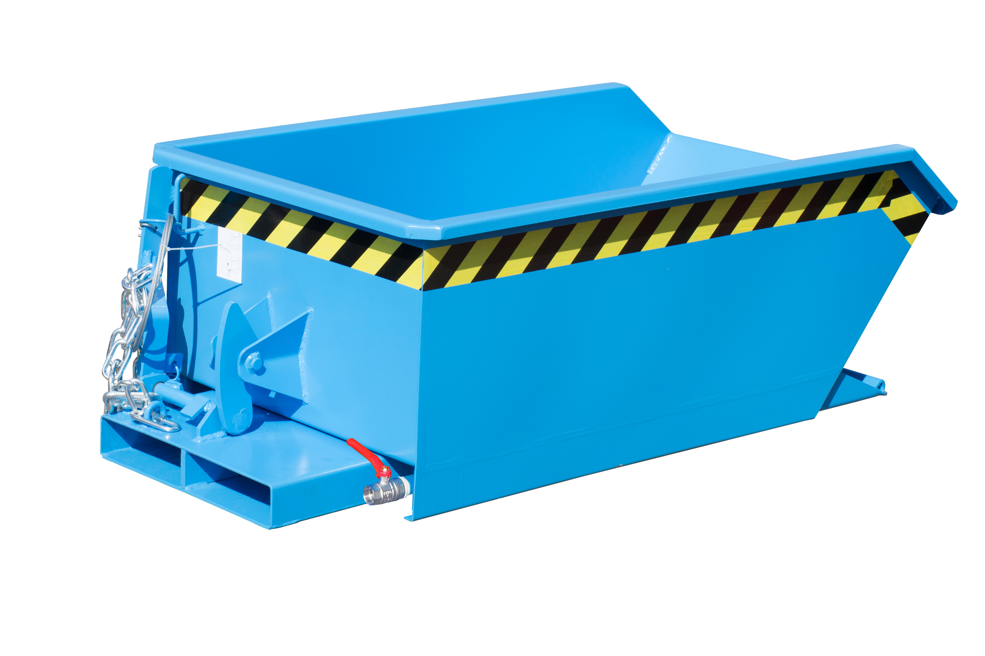1 - Behälter  Mini-Späne-Kippbehälter SMGU 230, 0,23 m³, lackiert, RAL 5012 Lichtblau