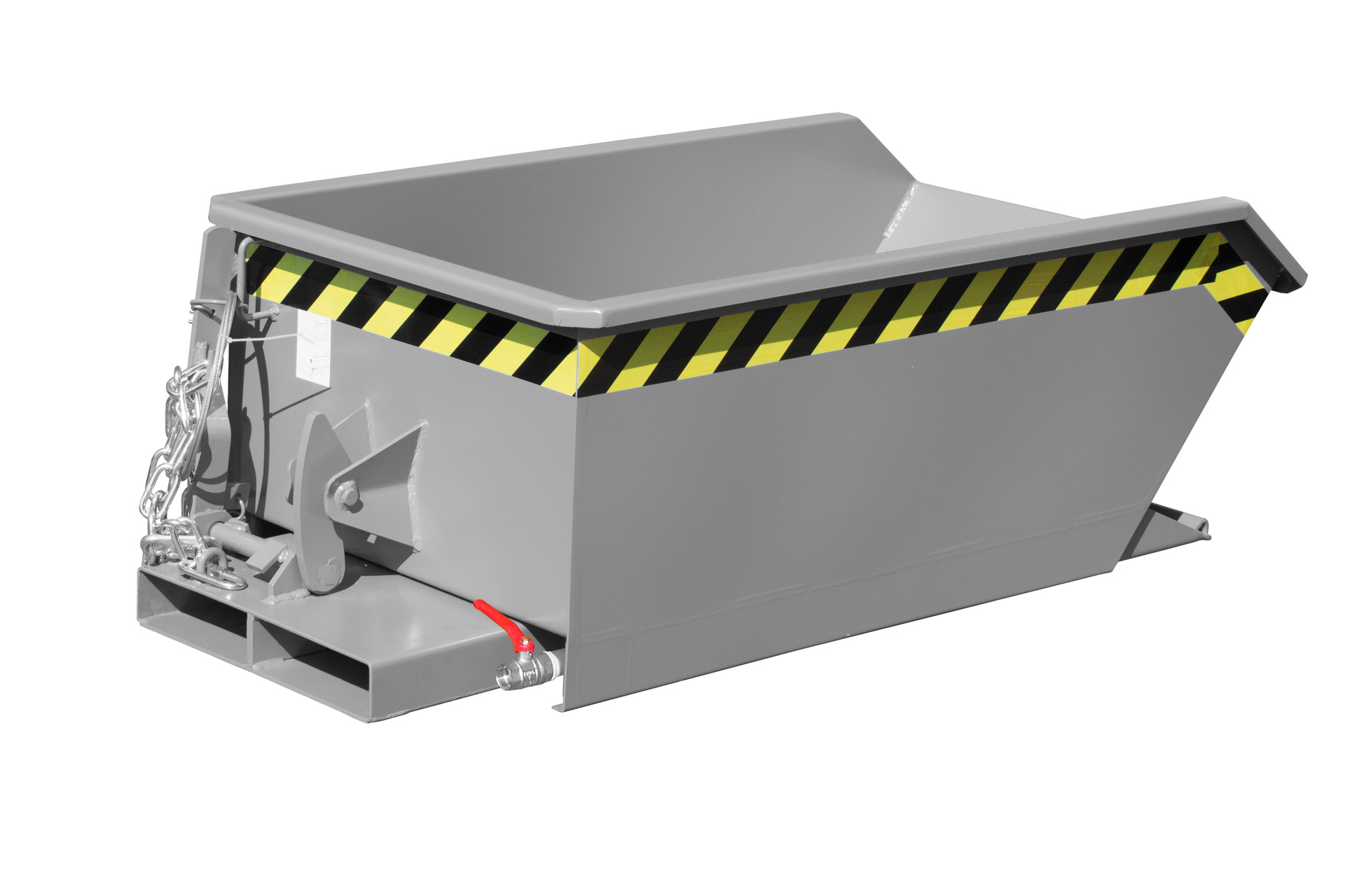 1 - Behälter  Mini-Späne-Kippbehälter SMGU 230, 0,23 m³, lackiert, RAL 7005 Mausgrau