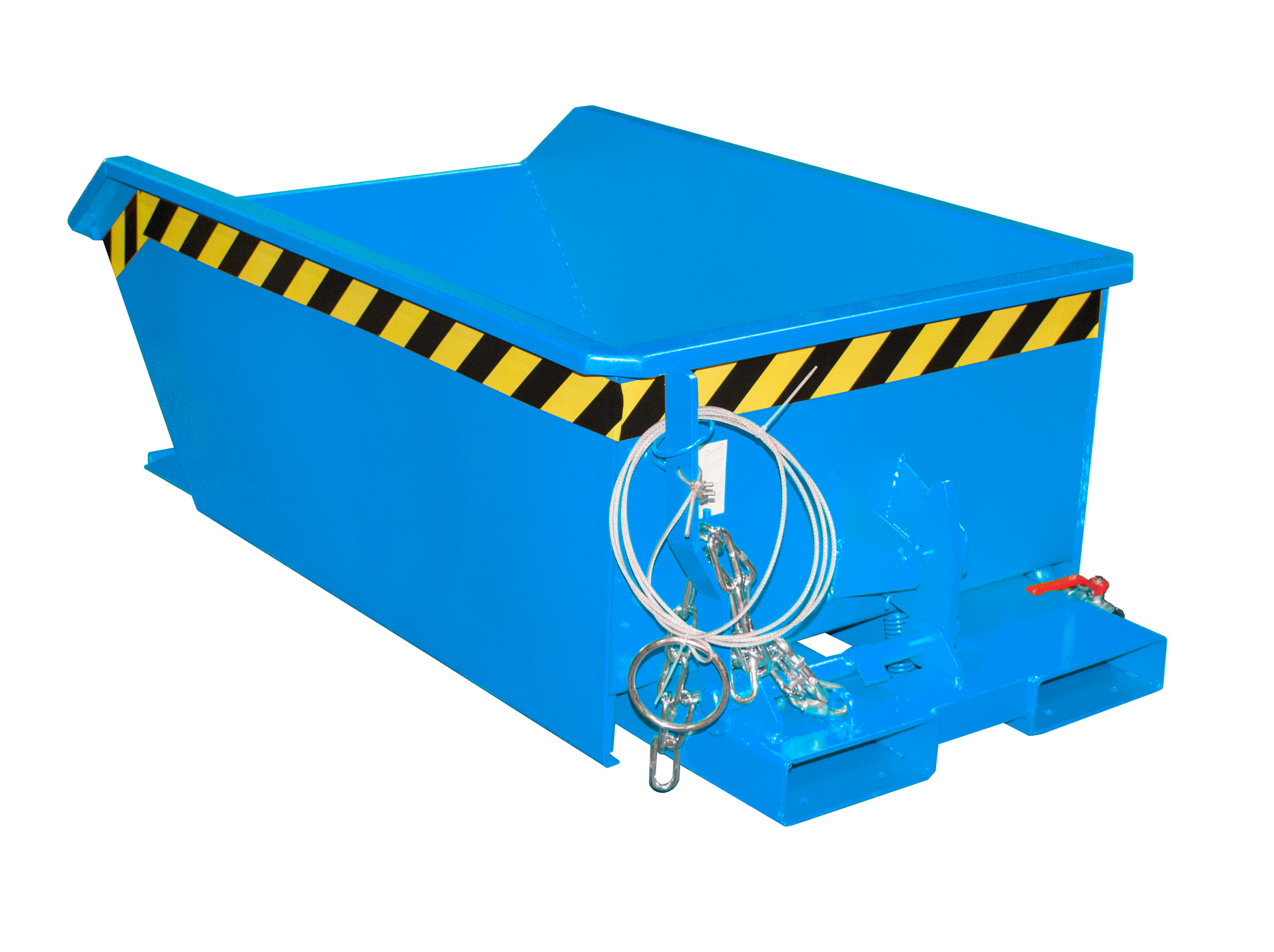 1 - Behälter  Mini-Späne-Kippbehälter SMGU 270, 0,27 m³, lackiert, RAL 5012 Lichtblau