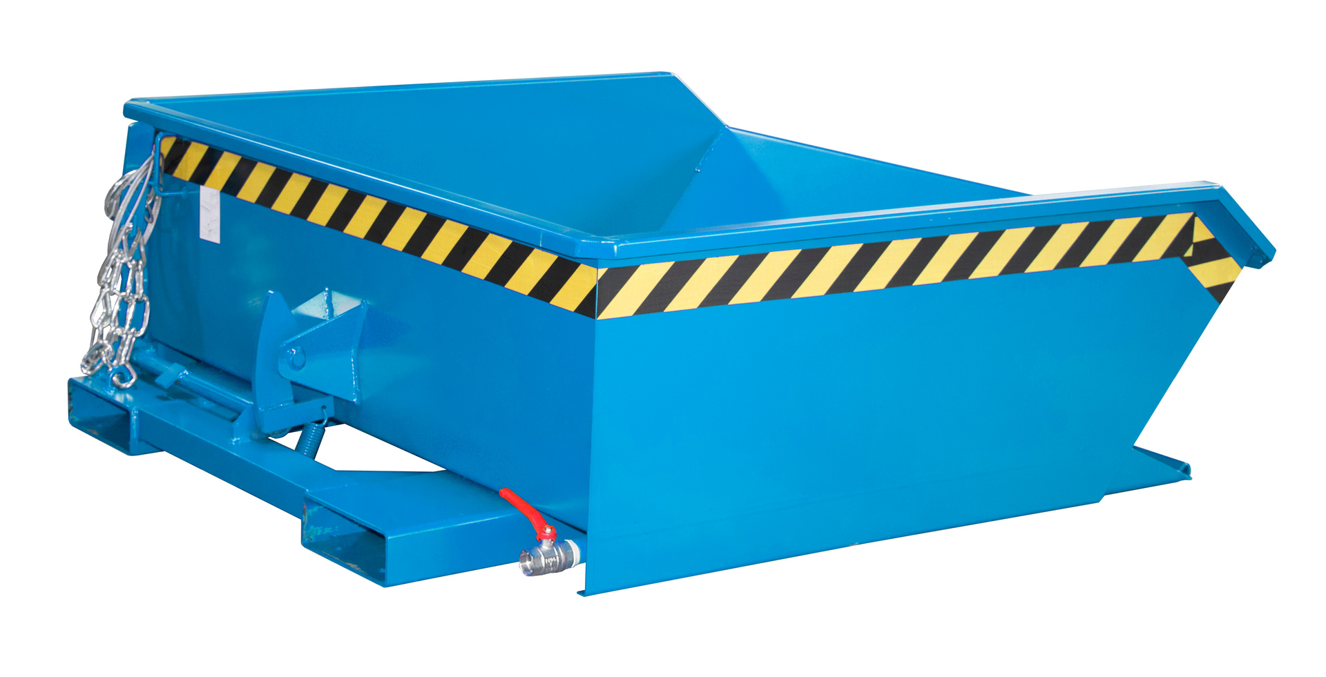 1 - Behälter  Mini-Späne-Kippbehälter SMGU 460, 0,46 m³, lackiert, RAL 5012 Lichtblau