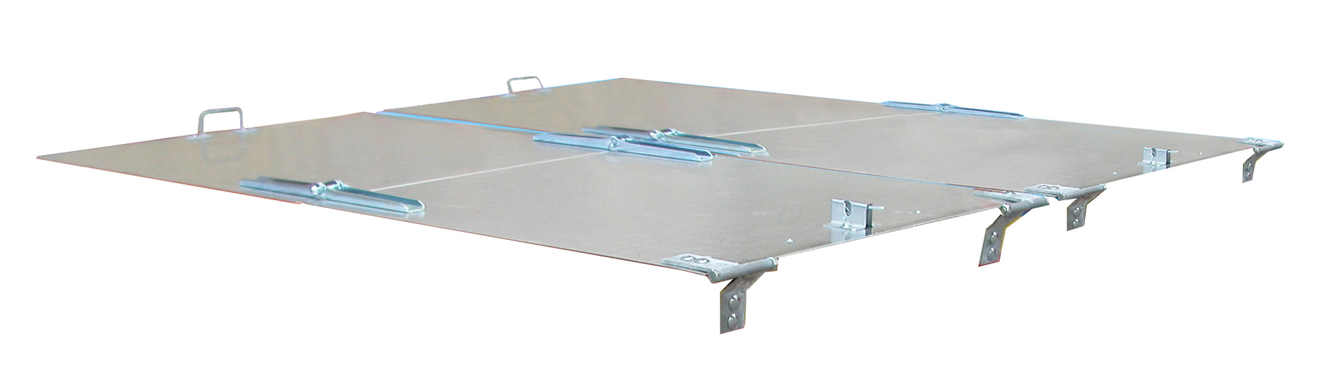 1 - Zubehör für Stapler-Anbaugeräte Deckel, verzinkt für Kippbehälter DUO