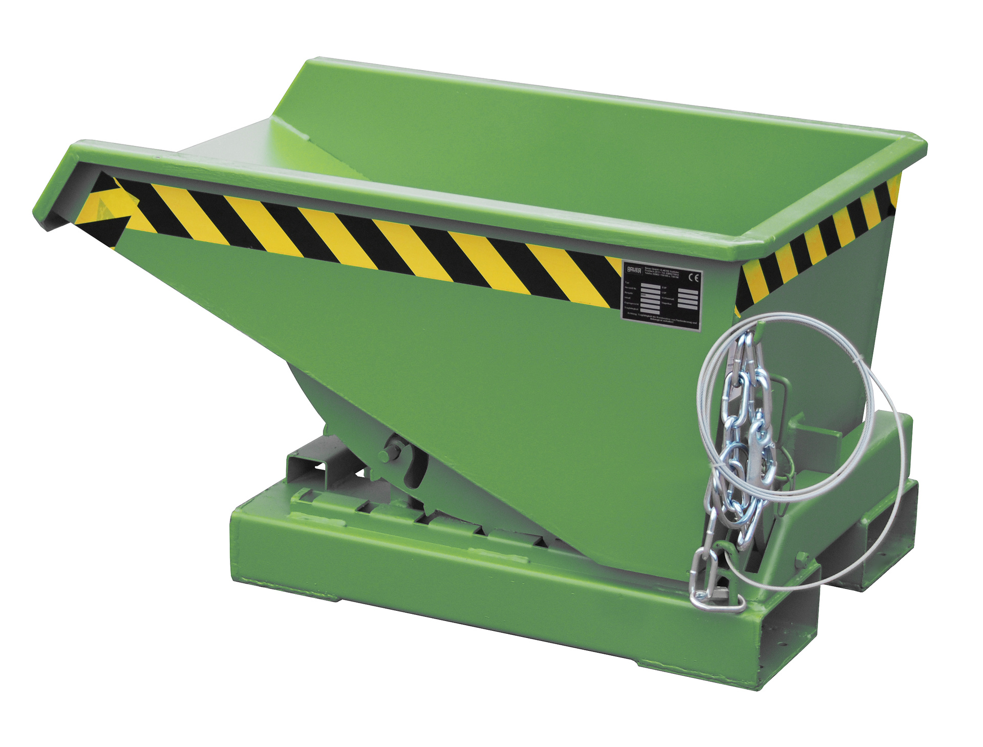 1 - Behälter  Kippbehälter EXPO 150, 0,15 m³, lackiert, RAL 6011 Resedagrün